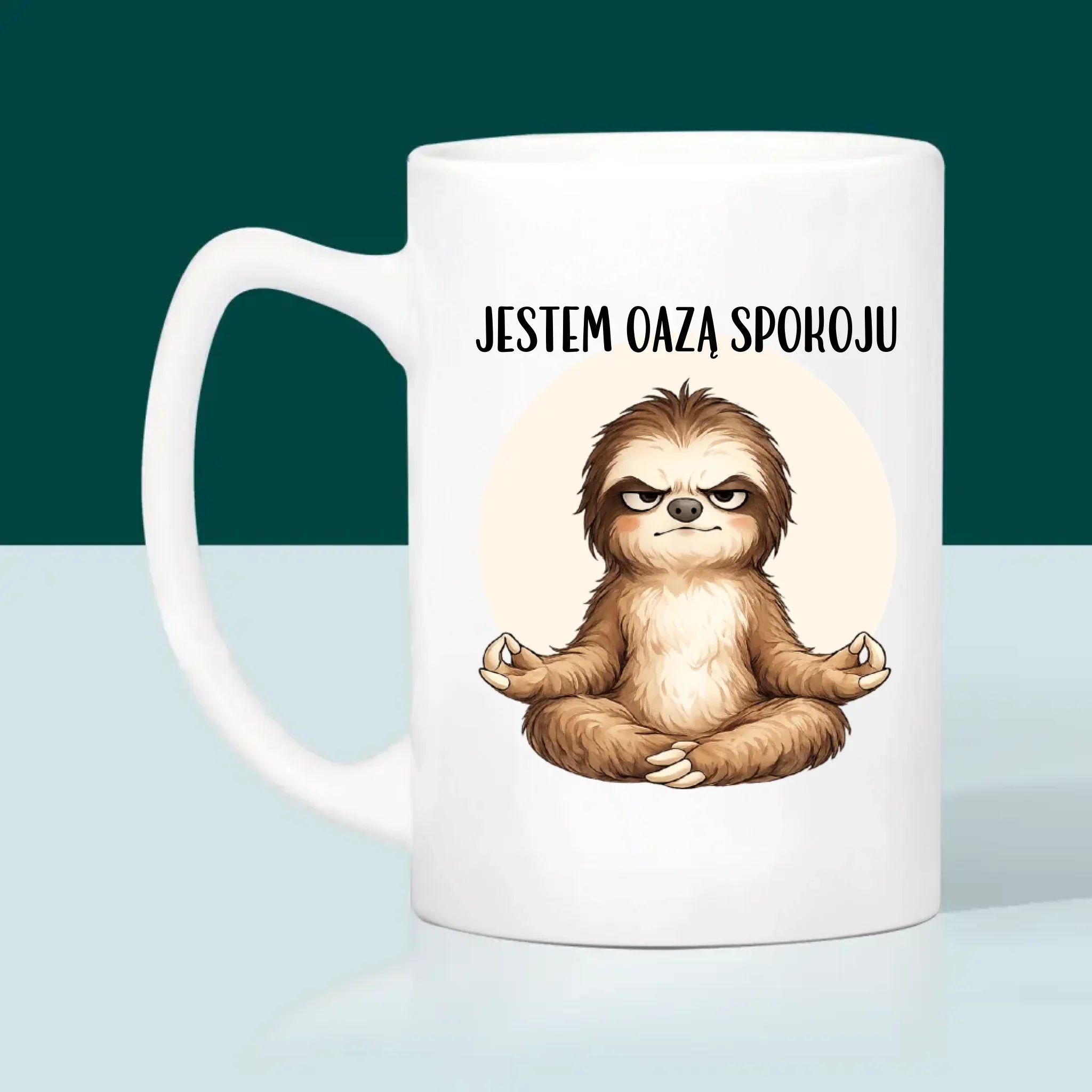 Bez Cenzury: Jestem Oazą Spokoju - Kubek z Nadrukiem - Image 4