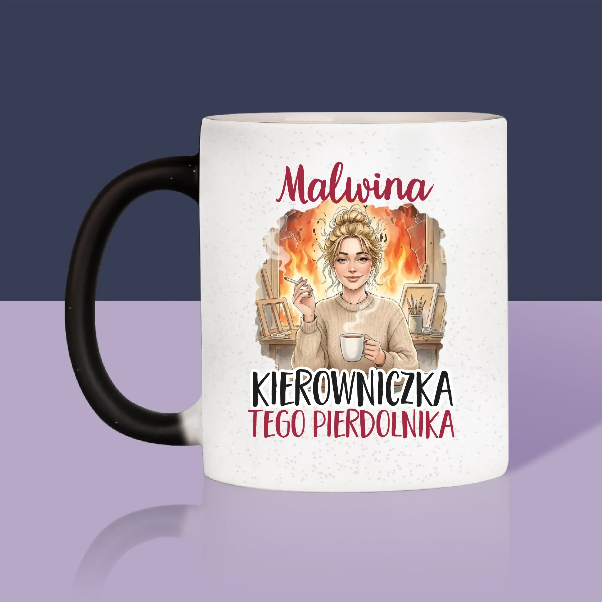 Bez Cenzury: Kierowniczka - Kubek z Nadrukiem - Image 10
