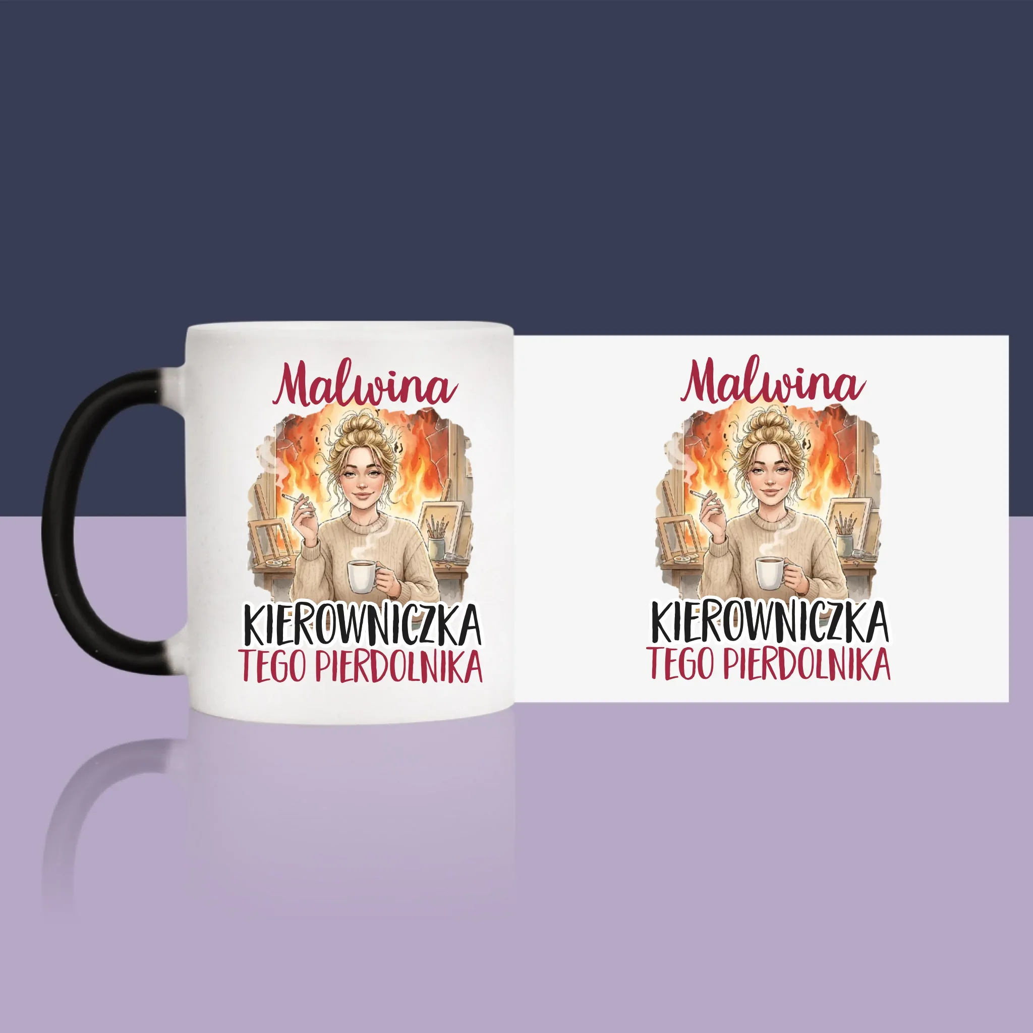 Bez Cenzury: Kierowniczka - Kubek z Nadrukiem - Image 11