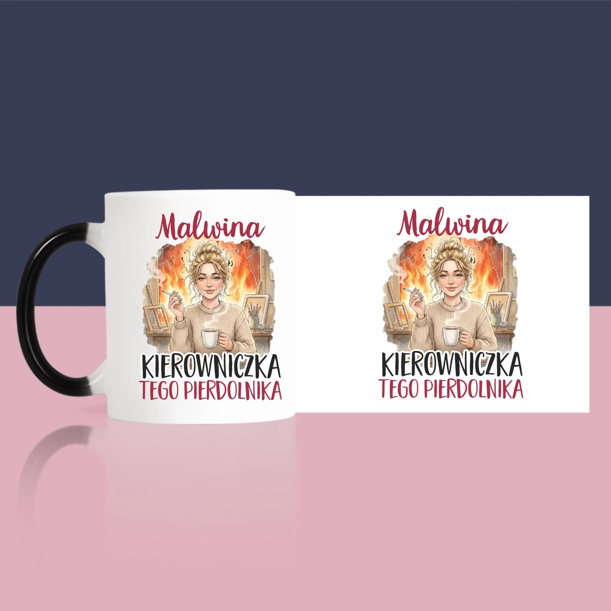 Bez Cenzury: Kierowniczka - Kubek z Nadrukiem - Image 6
