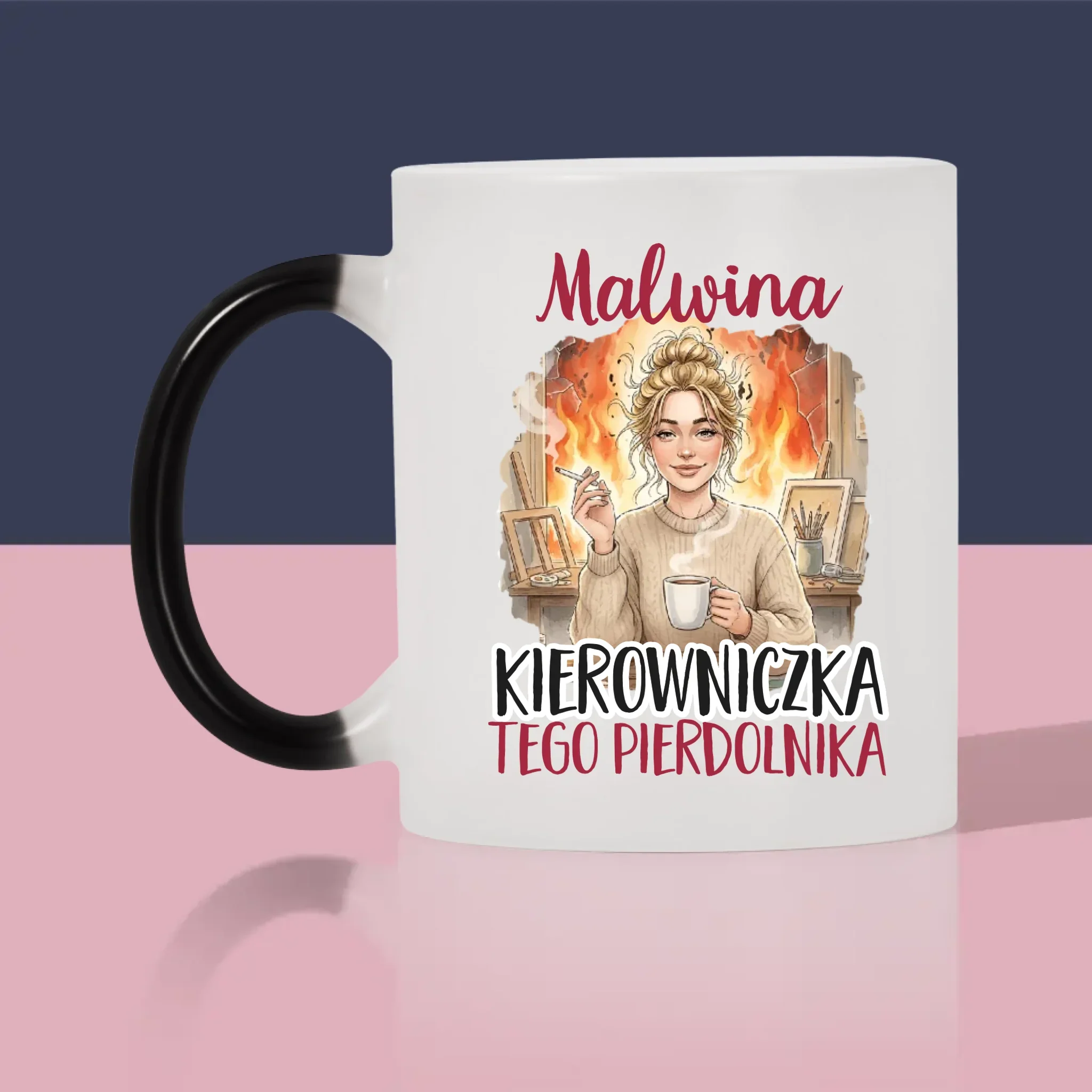 Bez Cenzury: Kierowniczka - Kubek z Nadrukiem - Image 8