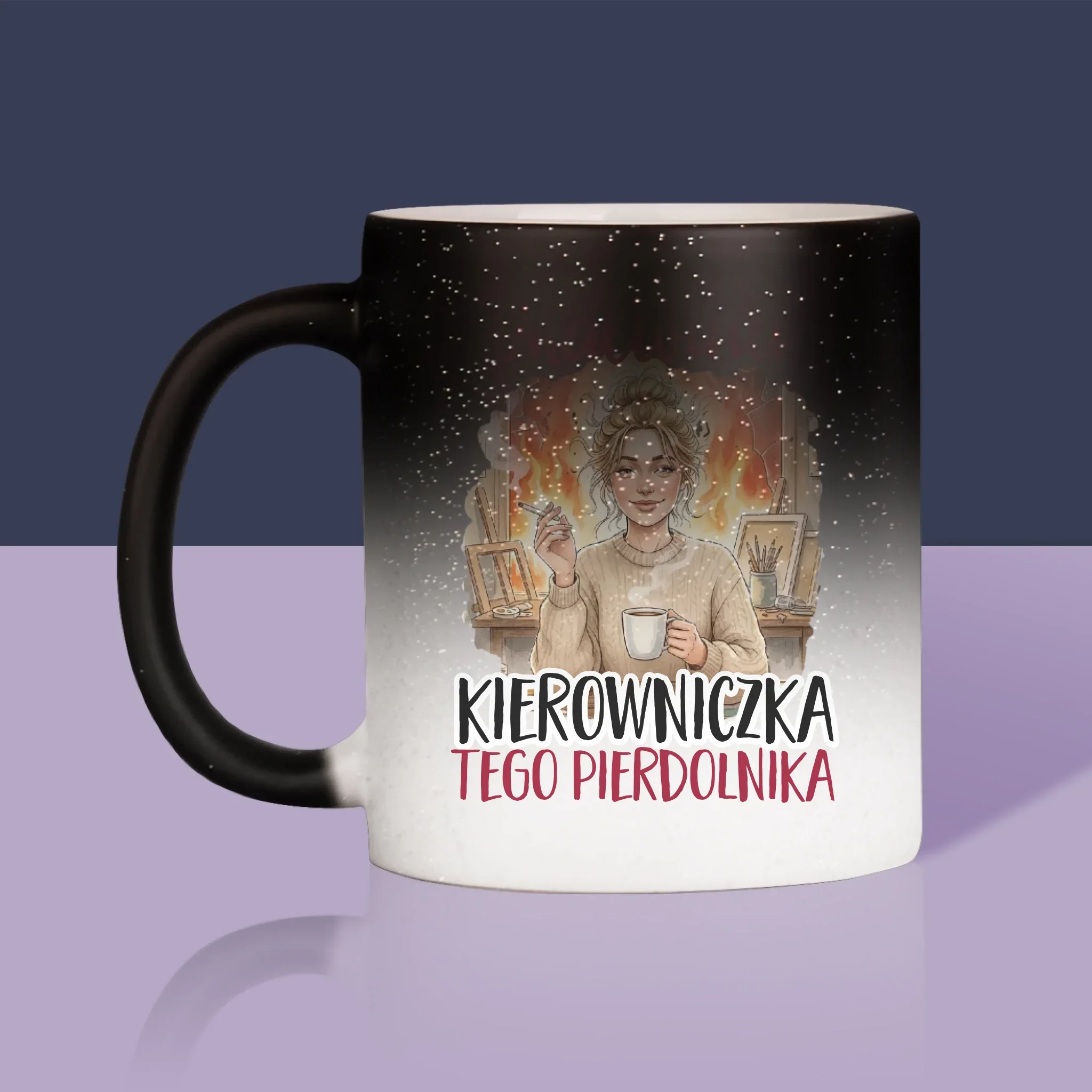 Bez Cenzury: Kierowniczka - Kubek z Nadrukiem - Image 9