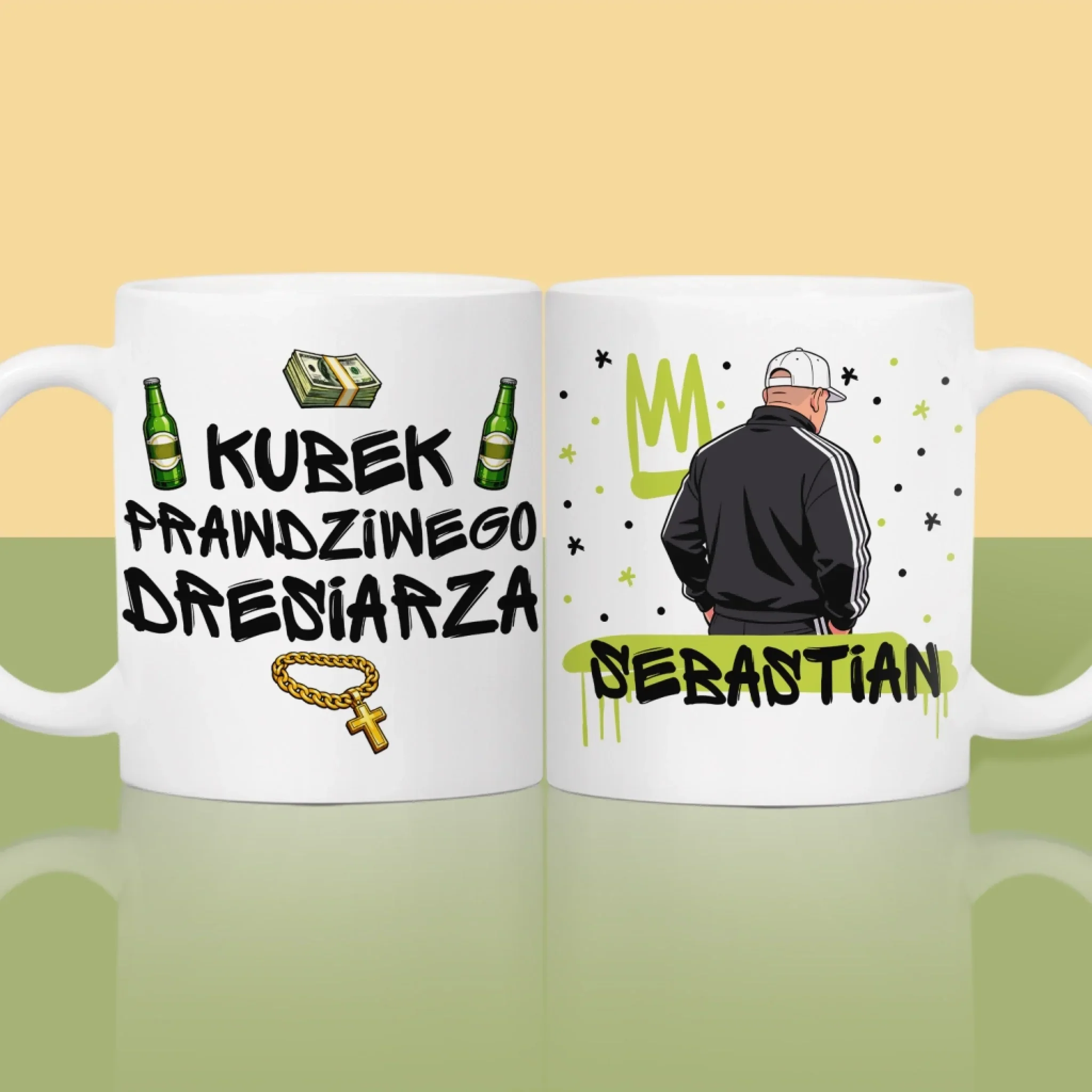 Bez Cenzury: Kubek Prawdziwego Dresiarza - Kubek z Nadrukiem - Image 2