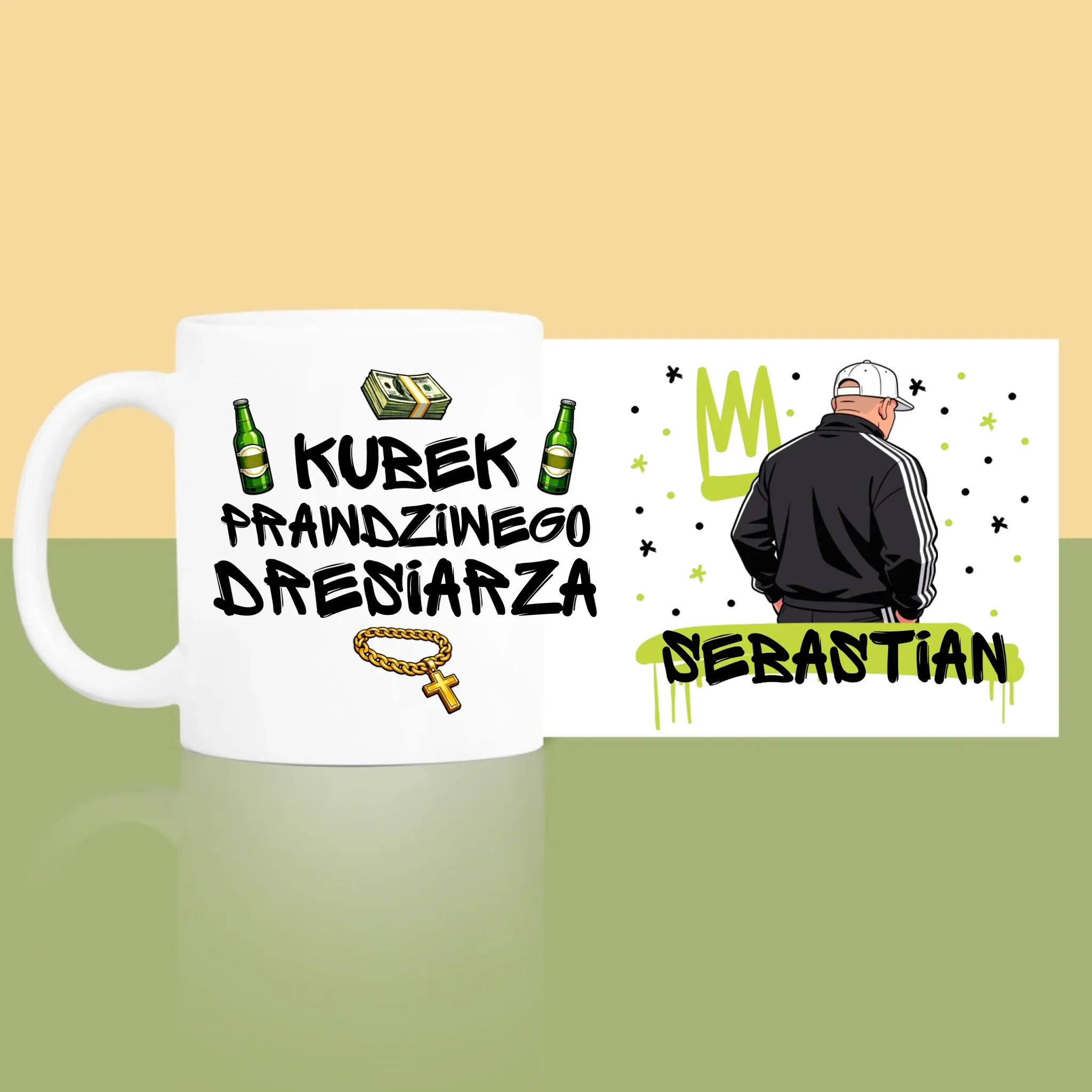 Bez Cenzury: Kubek Prawdziwego Dresiarza - Kubek z Nadrukiem - Image 3