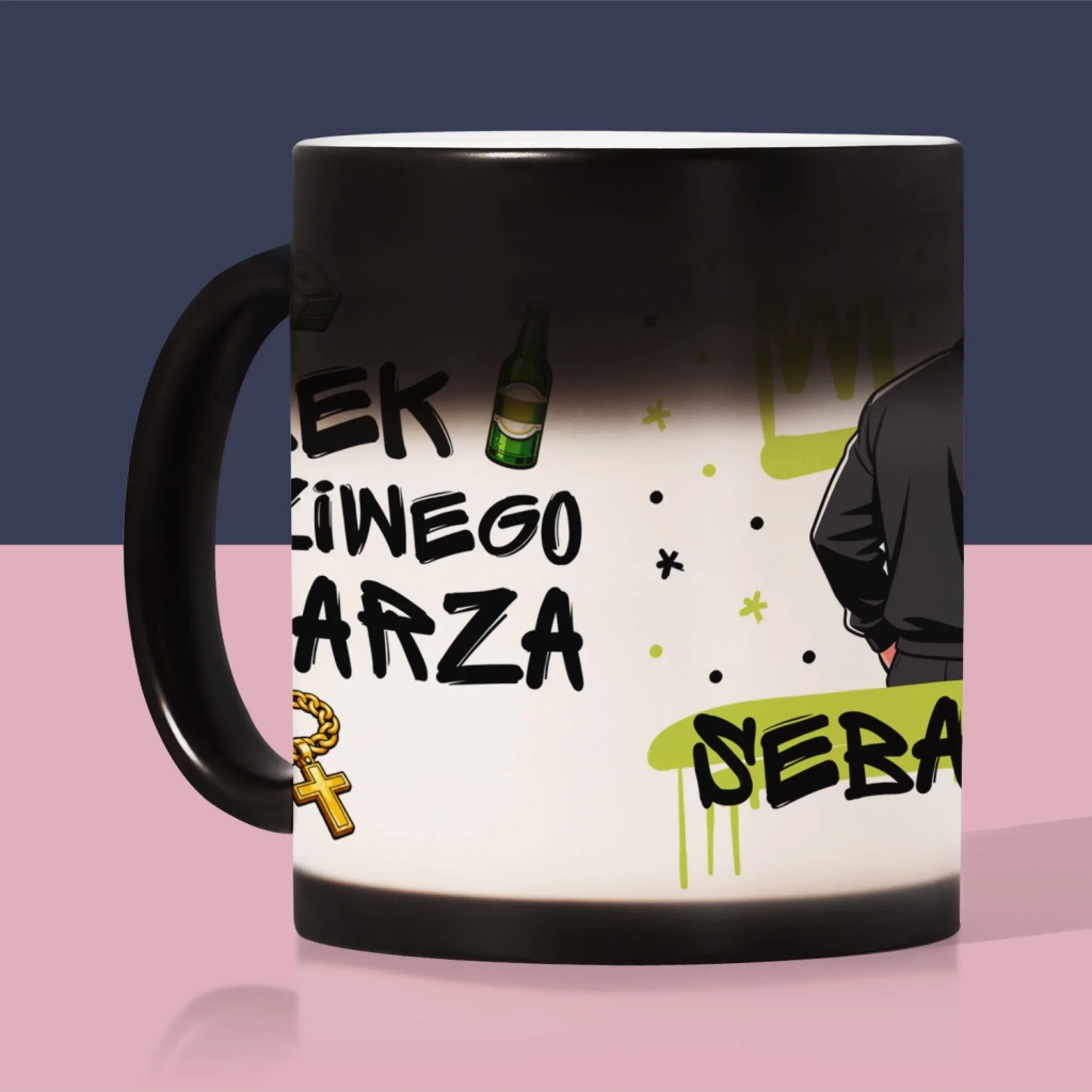 Bez Cenzury: Kubek Prawdziwego Dresiarza - Kubek z Nadrukiem - Image 8