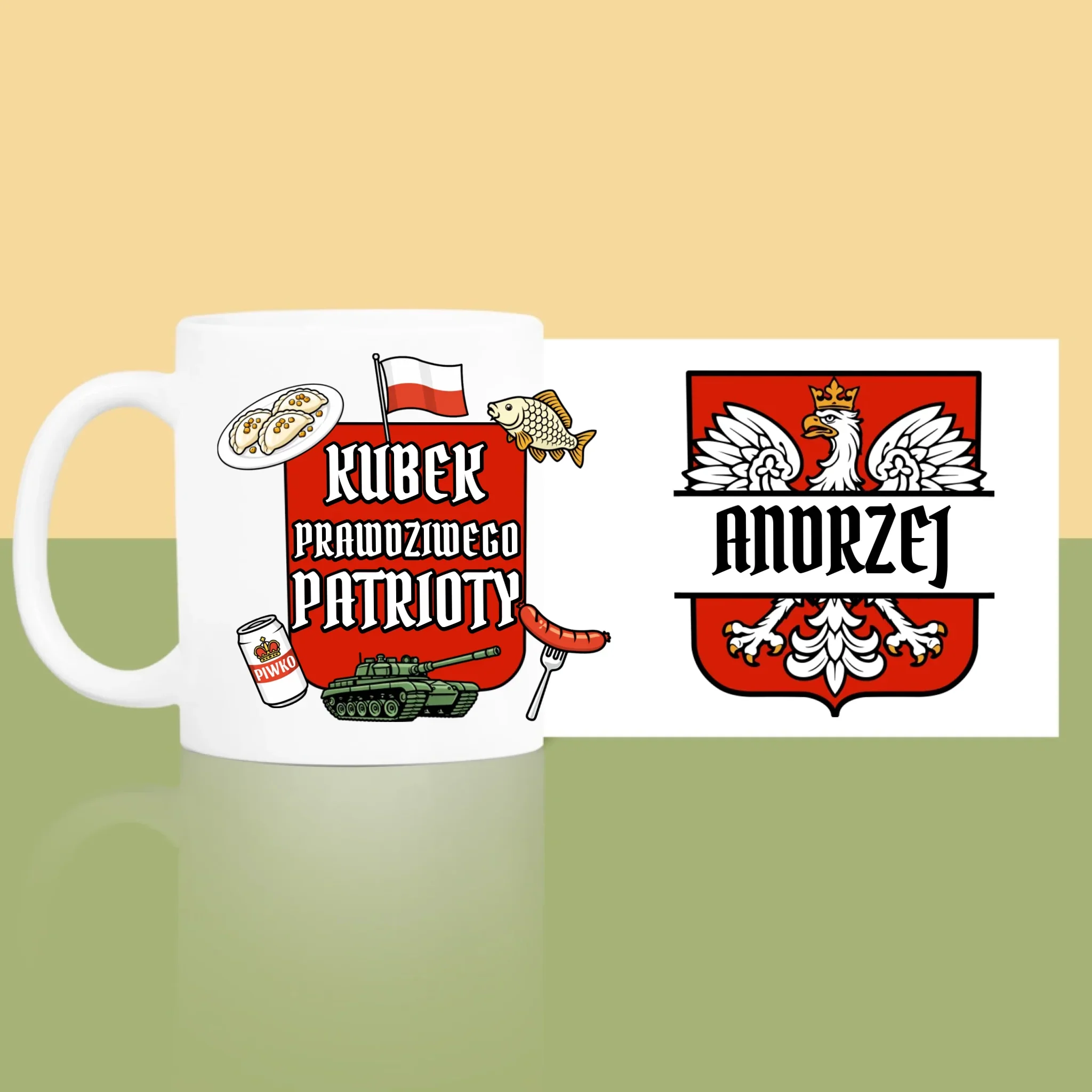 Bez Cenzury: Kubek Prawdziwego Patrioty - Kubek z Nadrukiem - Image 3