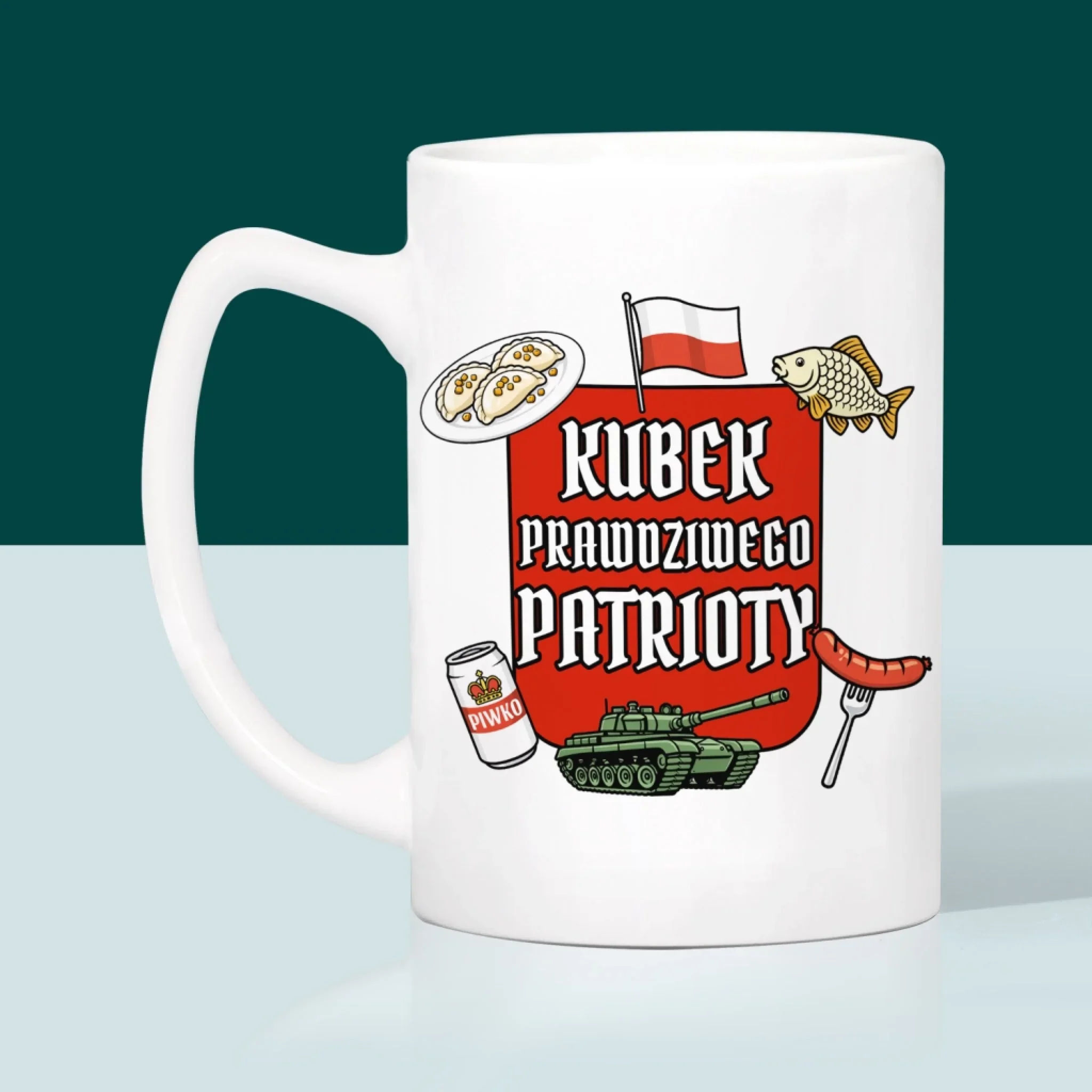 Bez Cenzury: Kubek Prawdziwego Patrioty - Kubek z Nadrukiem - Image 4