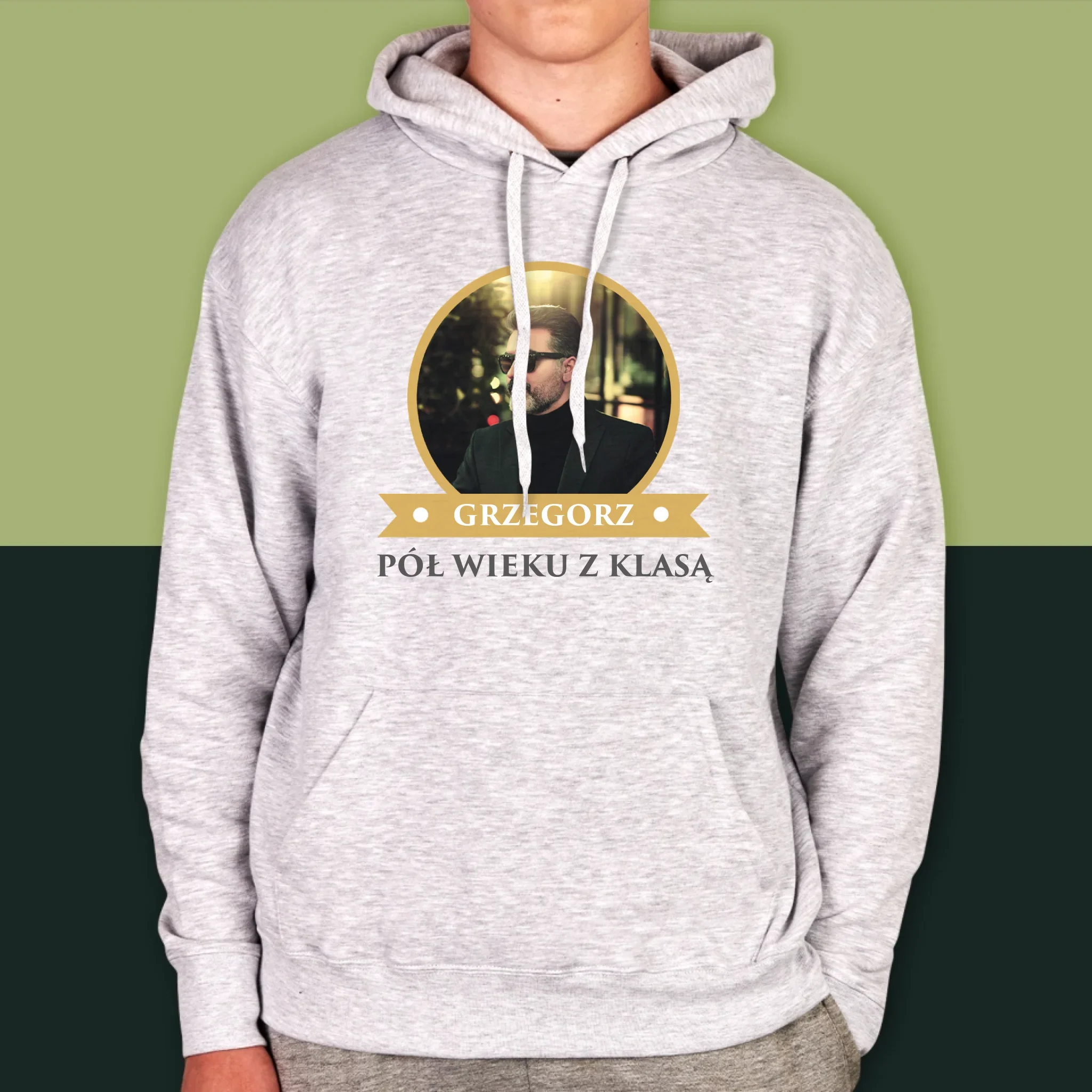 Certyfkat: Certyfikat 50-Latka - Bluza Męska Z Kapturem - Image 8