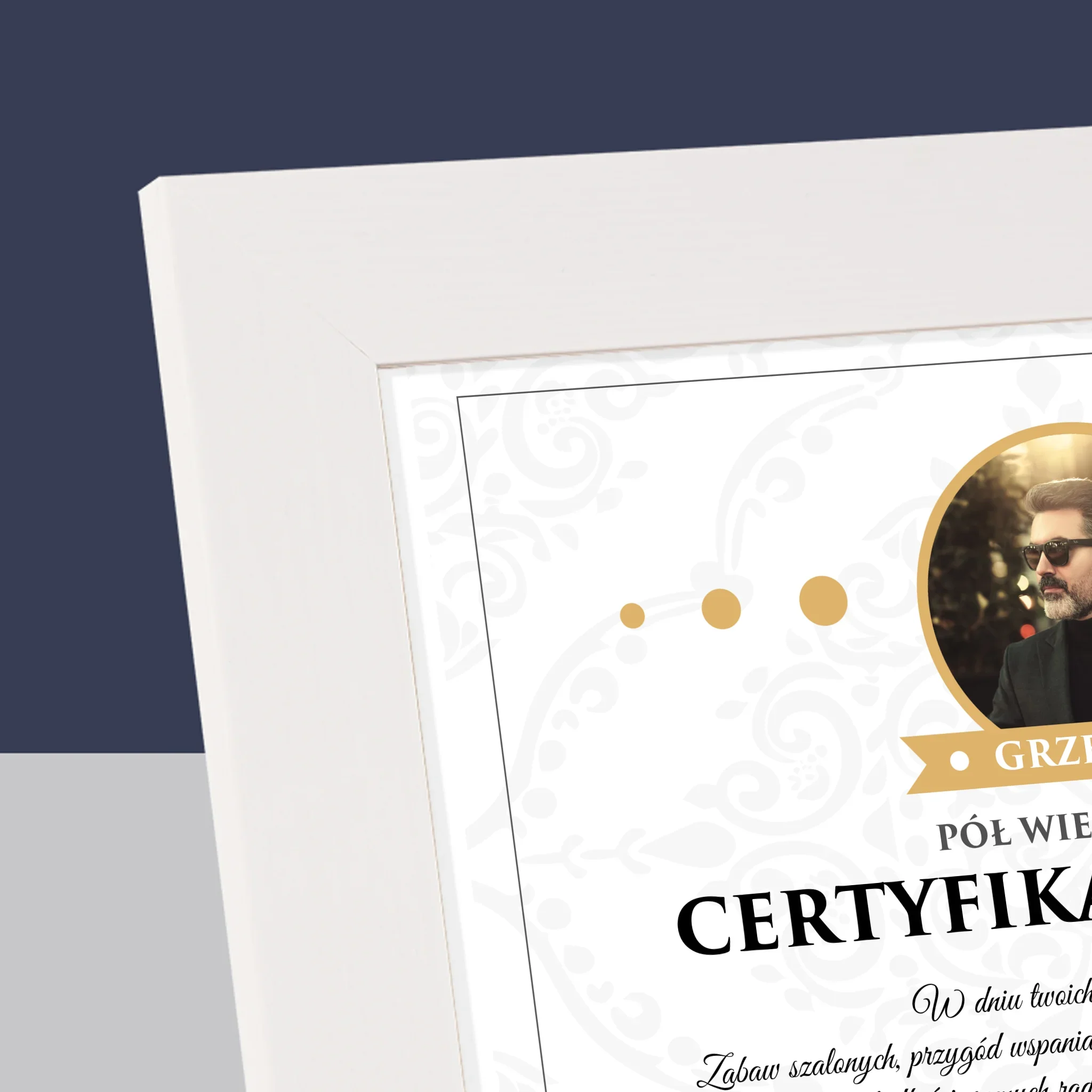Certyfkat: Certyfikat 50-Latka - Ramka Na Zdjęcie (Poziom) - Image 4