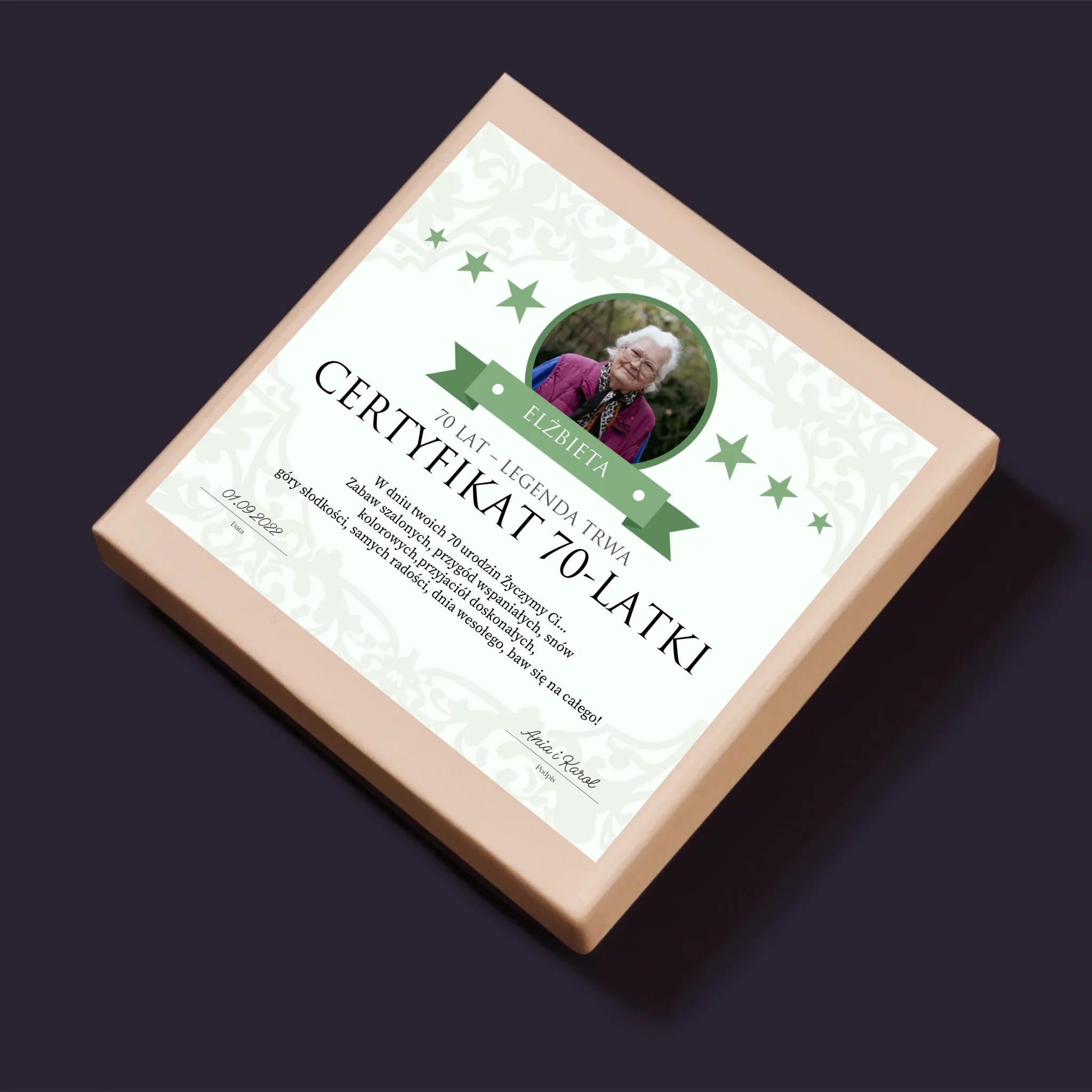 Certyfkat: Certyfikat 70-Latki - Personalizowane Puzzle - Image 5