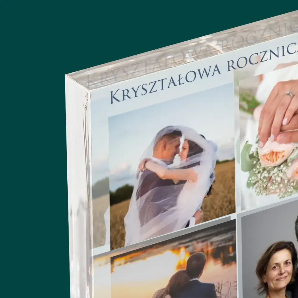 Fotokolaż: 15 Lat Razem - Blok Akrylowy z Nadrukiem - Image 4