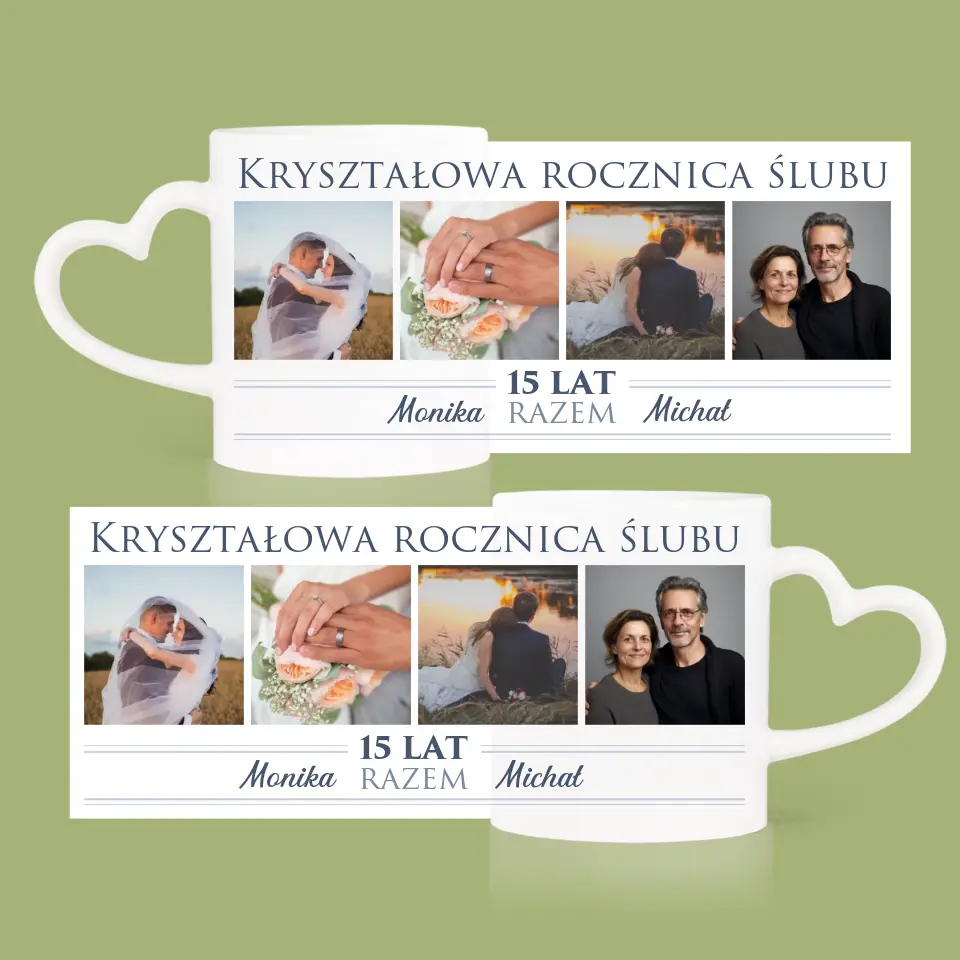 Fotokolaż: 15 Lat Razem - Kubki Dla Par - Image 4