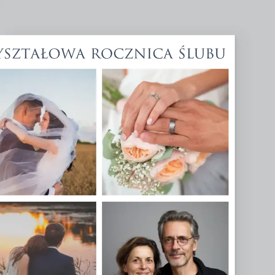 Fotokolaż: 15 Lat Razem - Wydruk Obramowany - Image 3