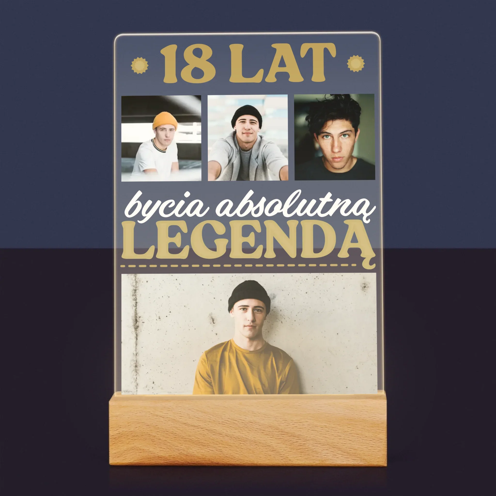 Fotokolaż: 18 Lat Bycia Legendą - Wydruk Na Szkle Akrylowym - Image 7