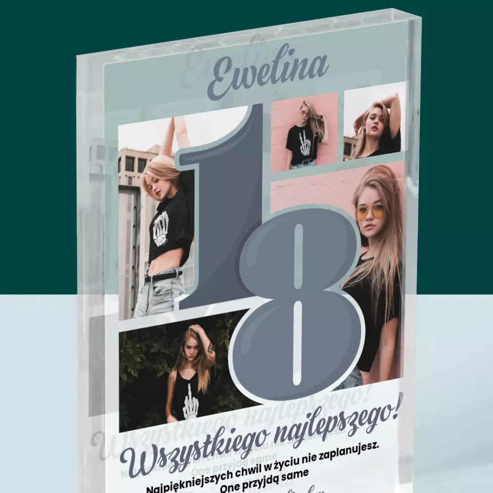 Fotokolaż: 18 Najpiękniejsze Chwile - Blok Akrylowy - Image 2