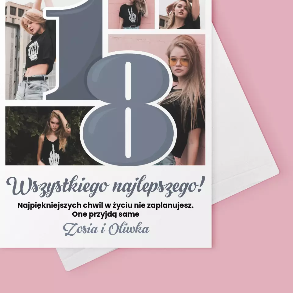 Fotokolaż: 18 Najpiękniejsze Chwile - Kartka z Życzeniami - Image 4