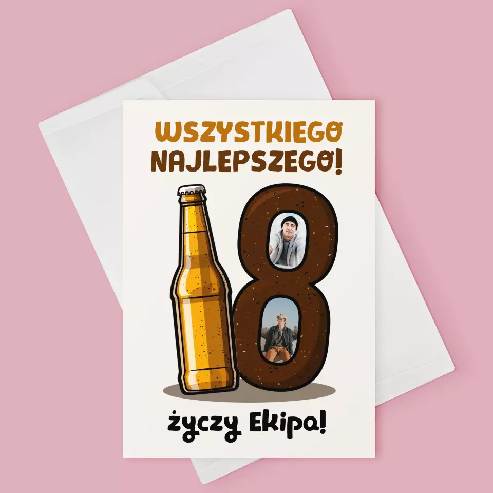 Fotokolaż: 18 Piwo - Kartka z Życzeniami - Image 3