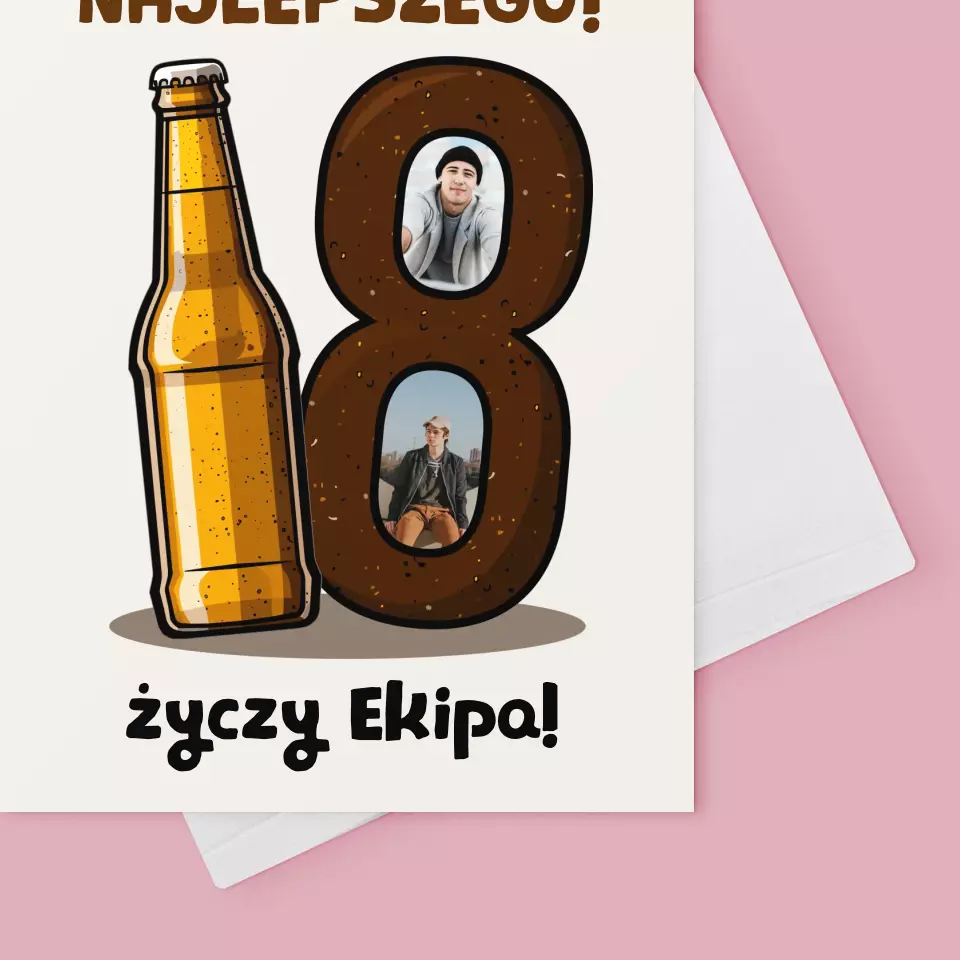 Fotokolaż: 18 Piwo - Kartka z Życzeniami - Image 4