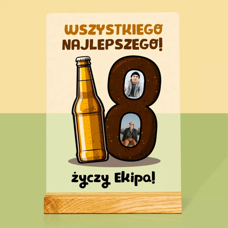 Fotokolaż: 18 Piwo - Wydruk Na Szkle Akrylowym - Image 3