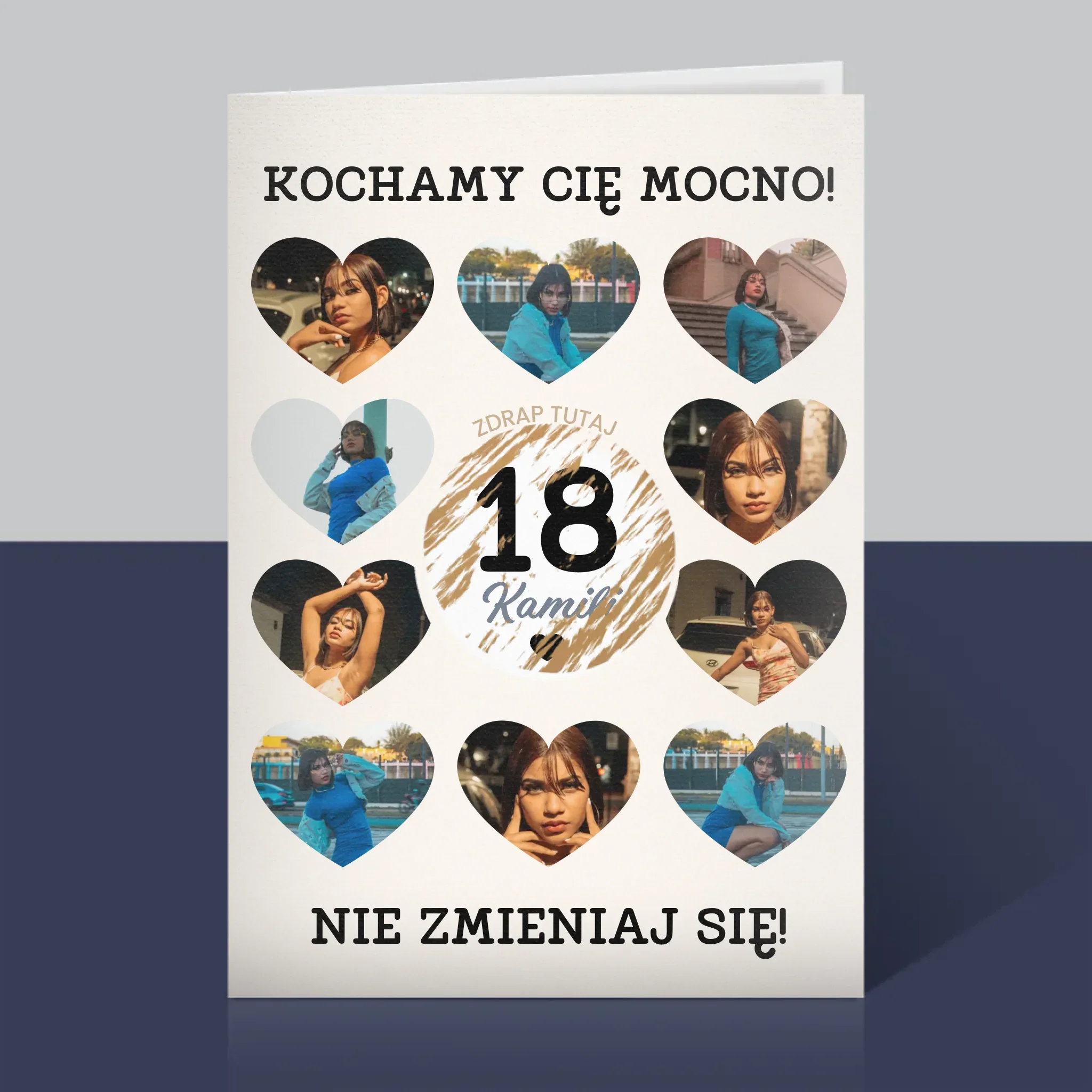 Fotokolaż: 18 Serca - Kartka z Życzeniami - Image 5