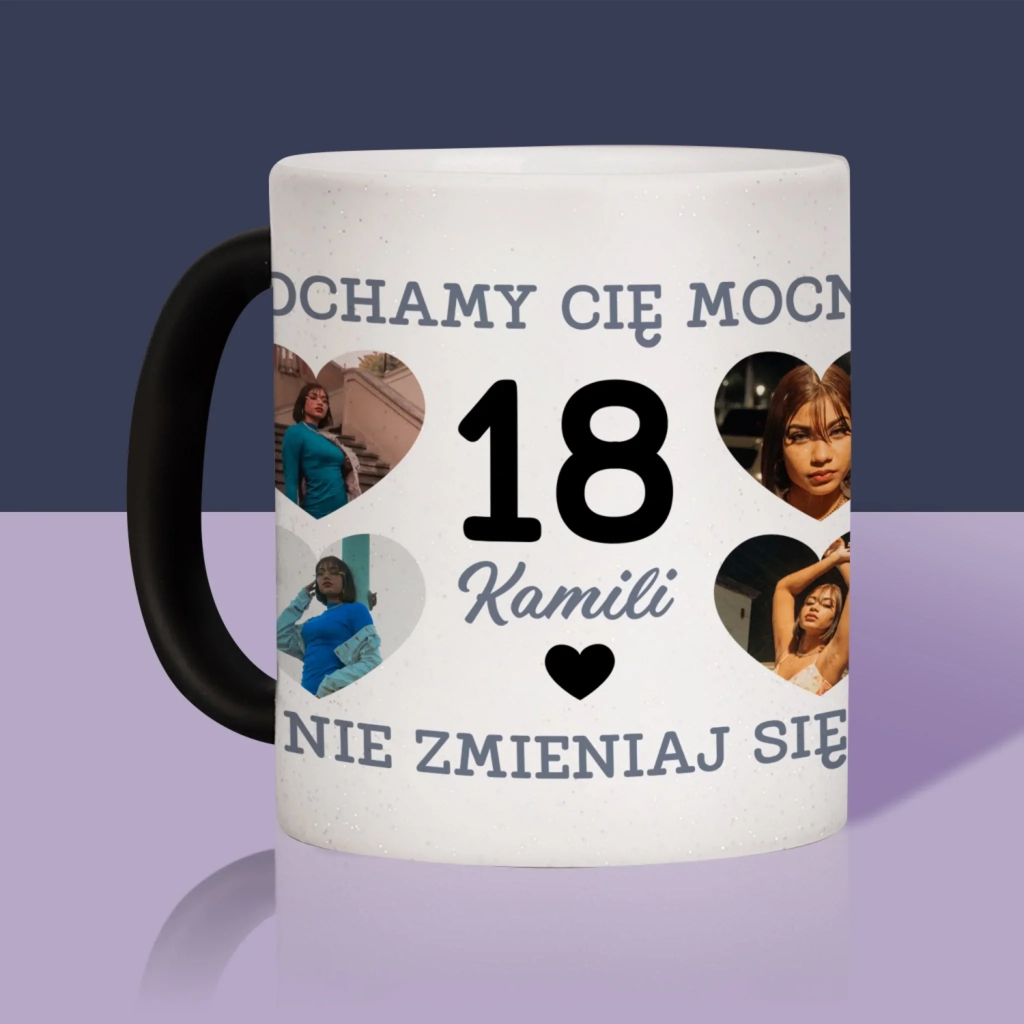 Fotokolaż: 18 Serca - Kubek z Nadrukiem - Image 12