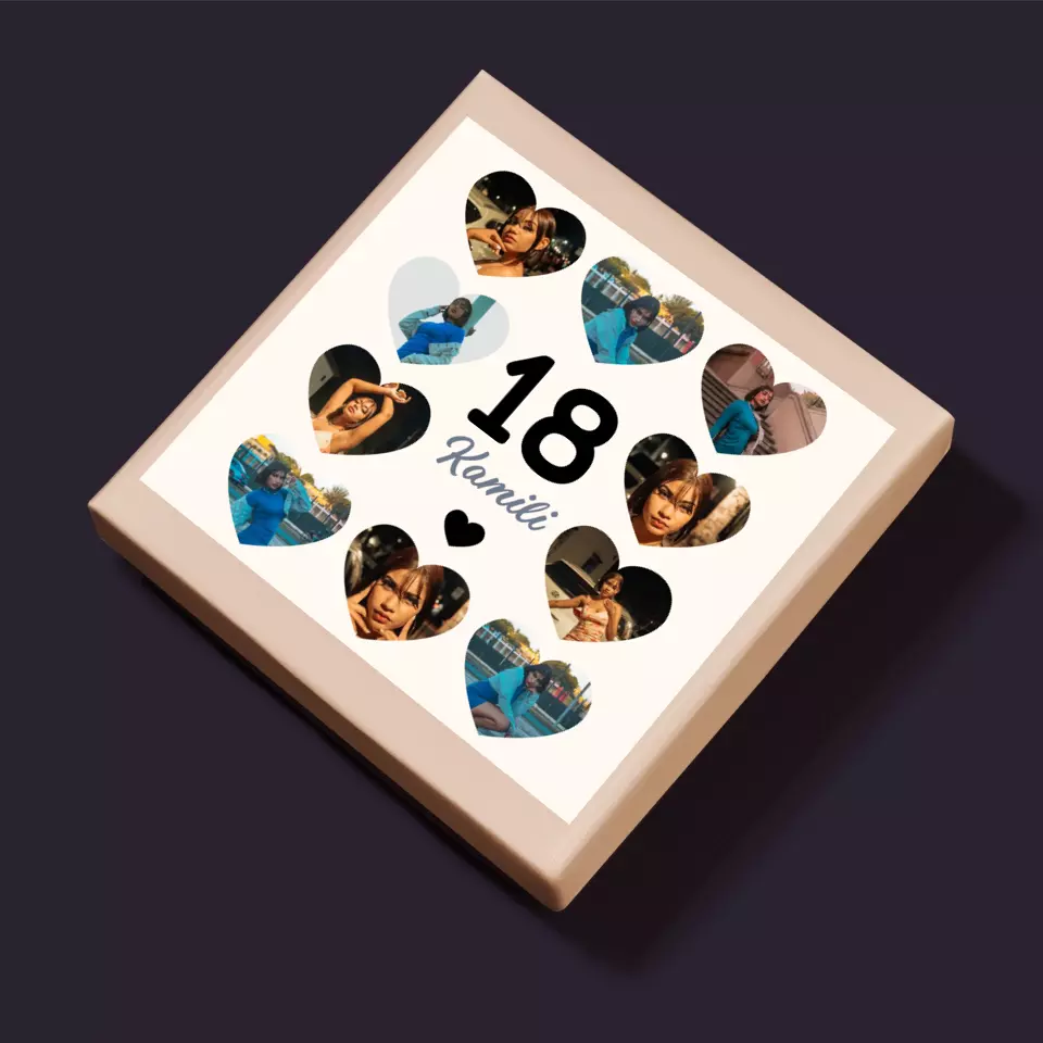 Fotokolaż: 18 Serca - Personalizowane Puzzle - Image 5