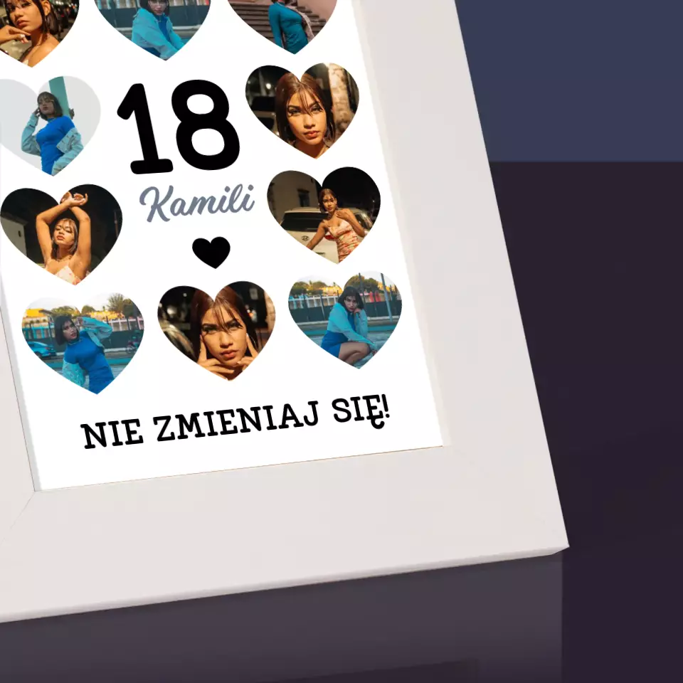 Fotokolaż: 18 Serca - Ramka Na Zdjęcie - Image 3