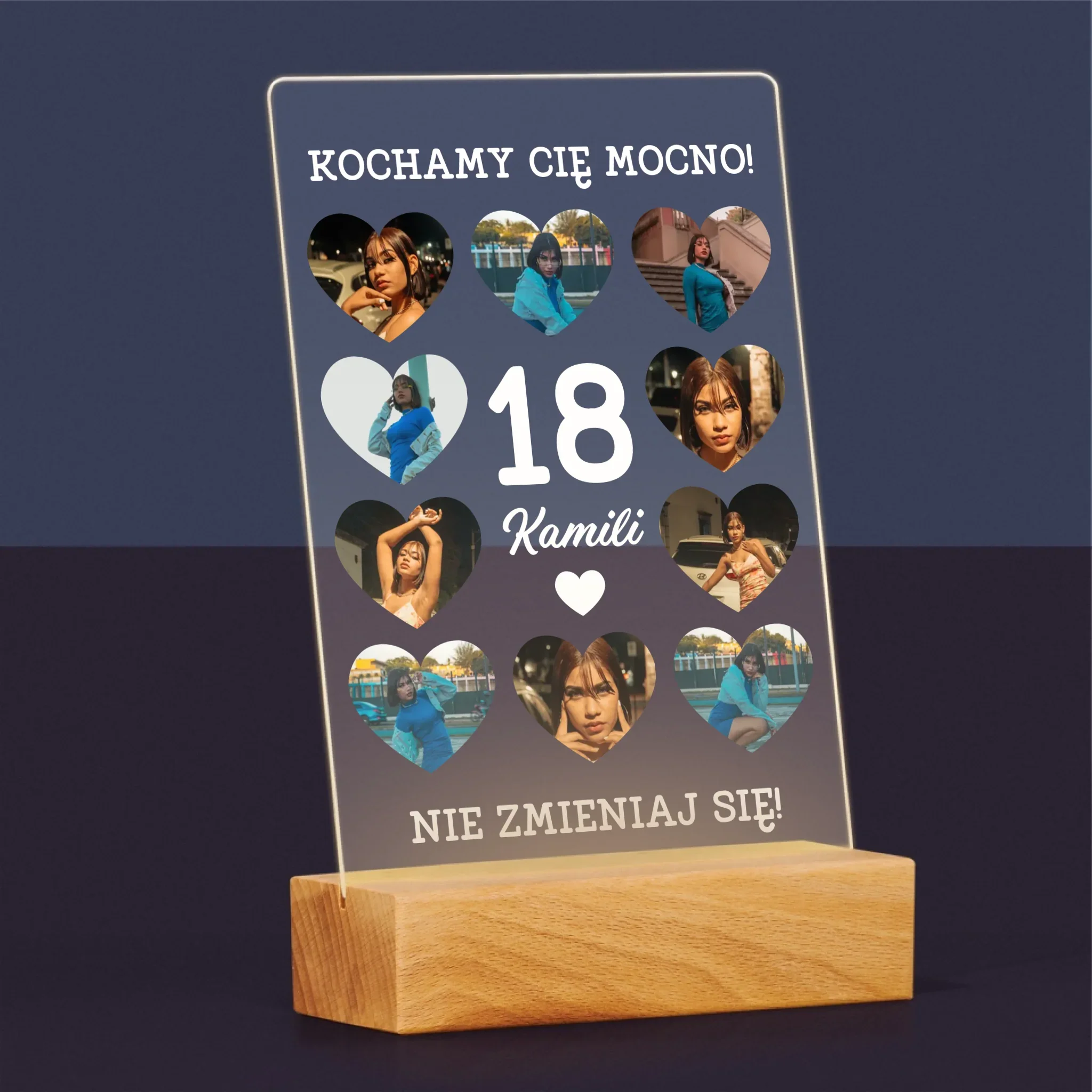 Fotokolaż: 18 Serca - Wydruk Na Szkle Akrylowym - Image 5