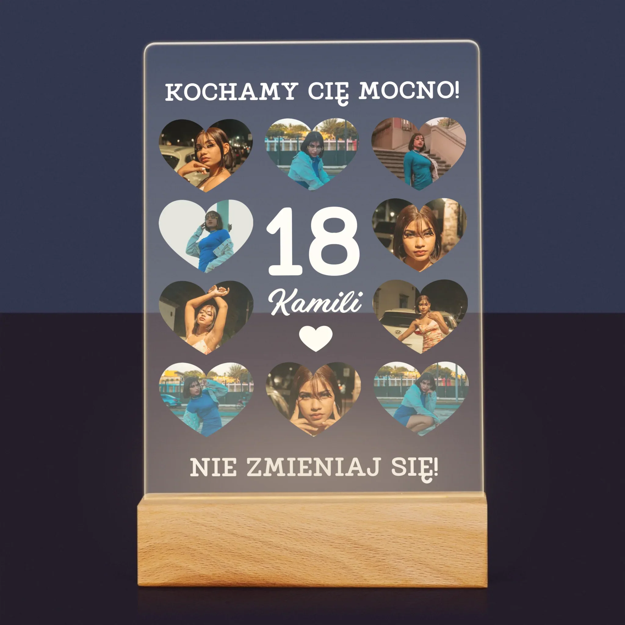 Fotokolaż: 18 Serca - Wydruk Na Szkle Akrylowym - Image 7
