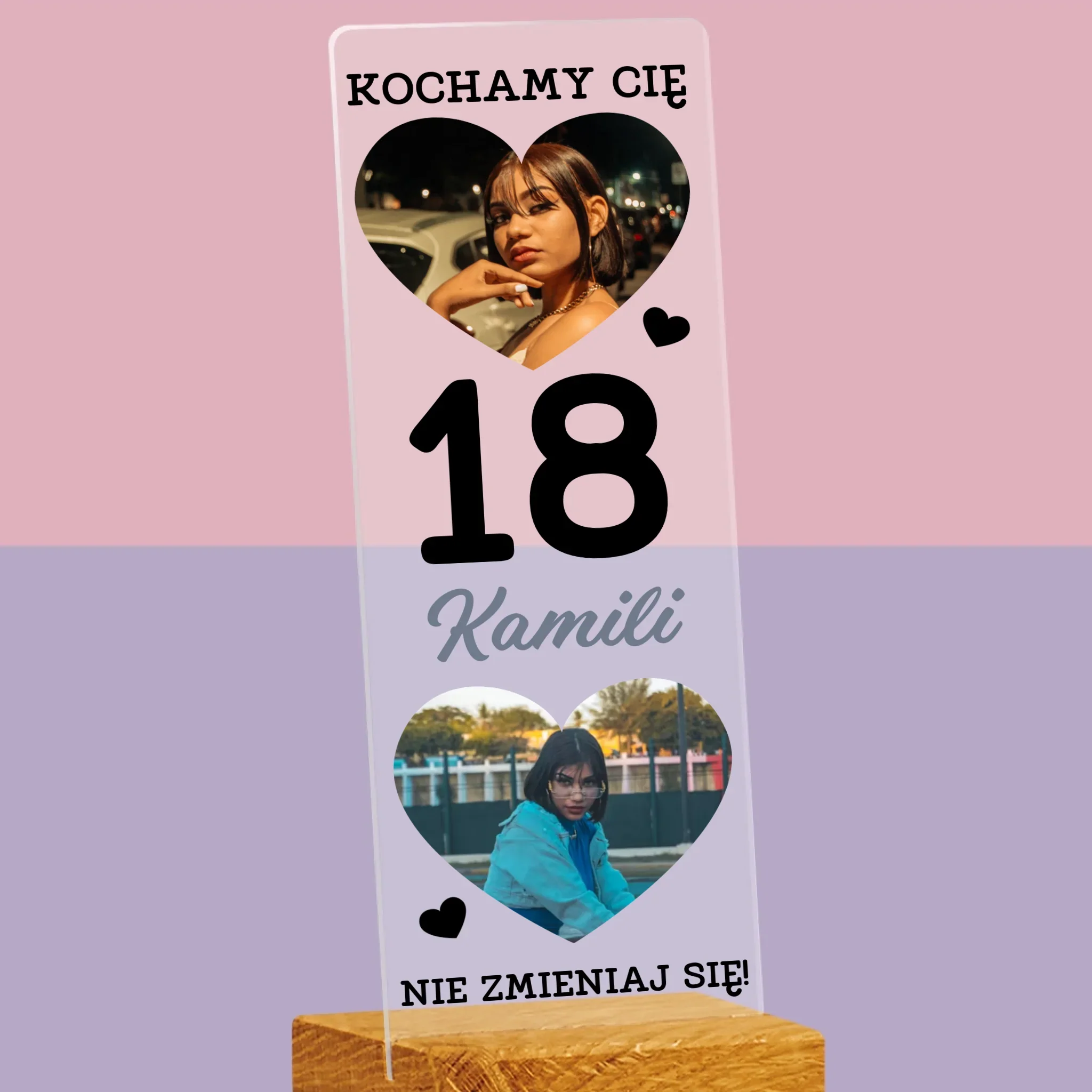 Fotokolaż: 18 Serca - Zdjęcie Na Szkle Akrylowym Fotobudka - Image 2