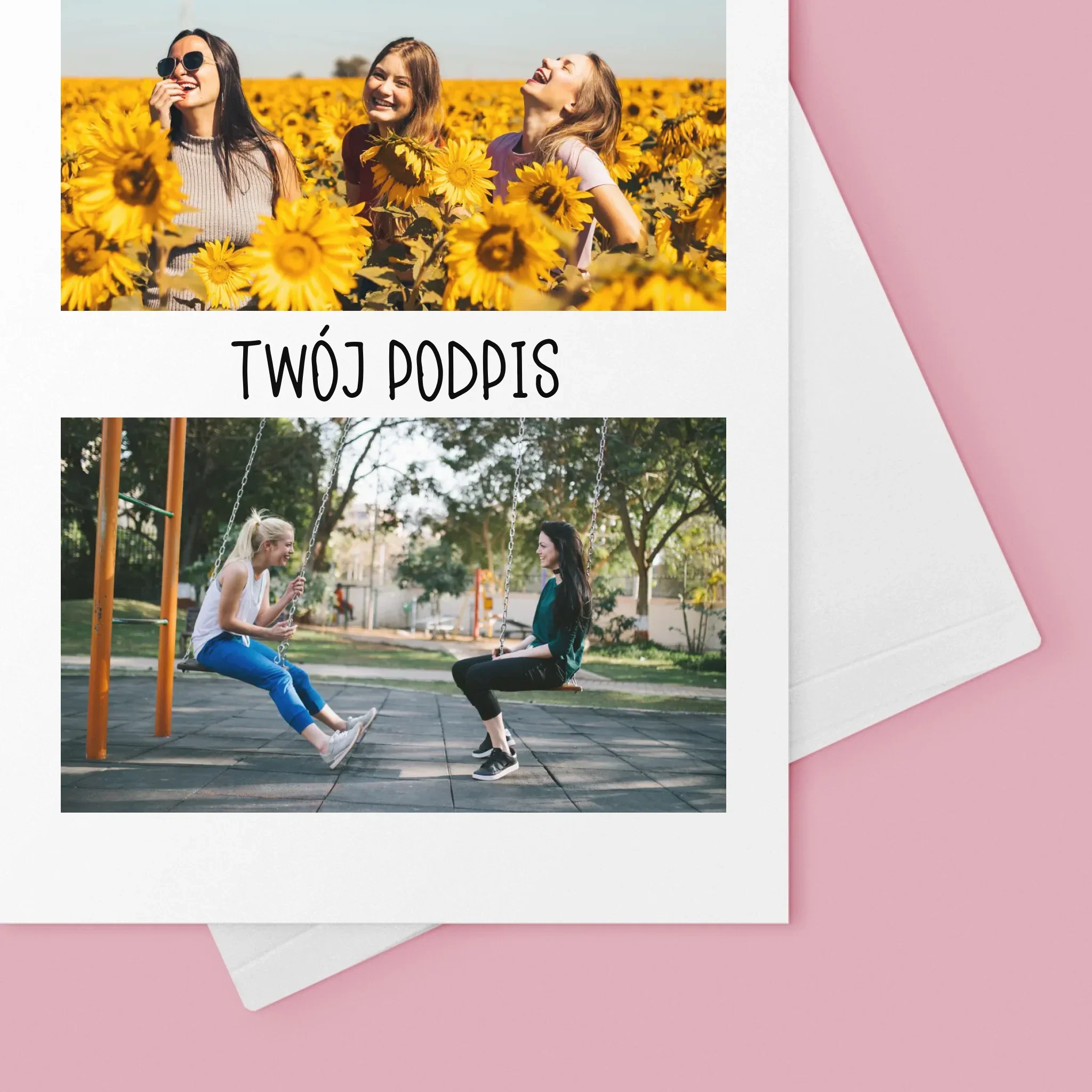 Fotokolaż: 2 Zdjęcia i Podpis - Kartka z Życzeniami - Image 4