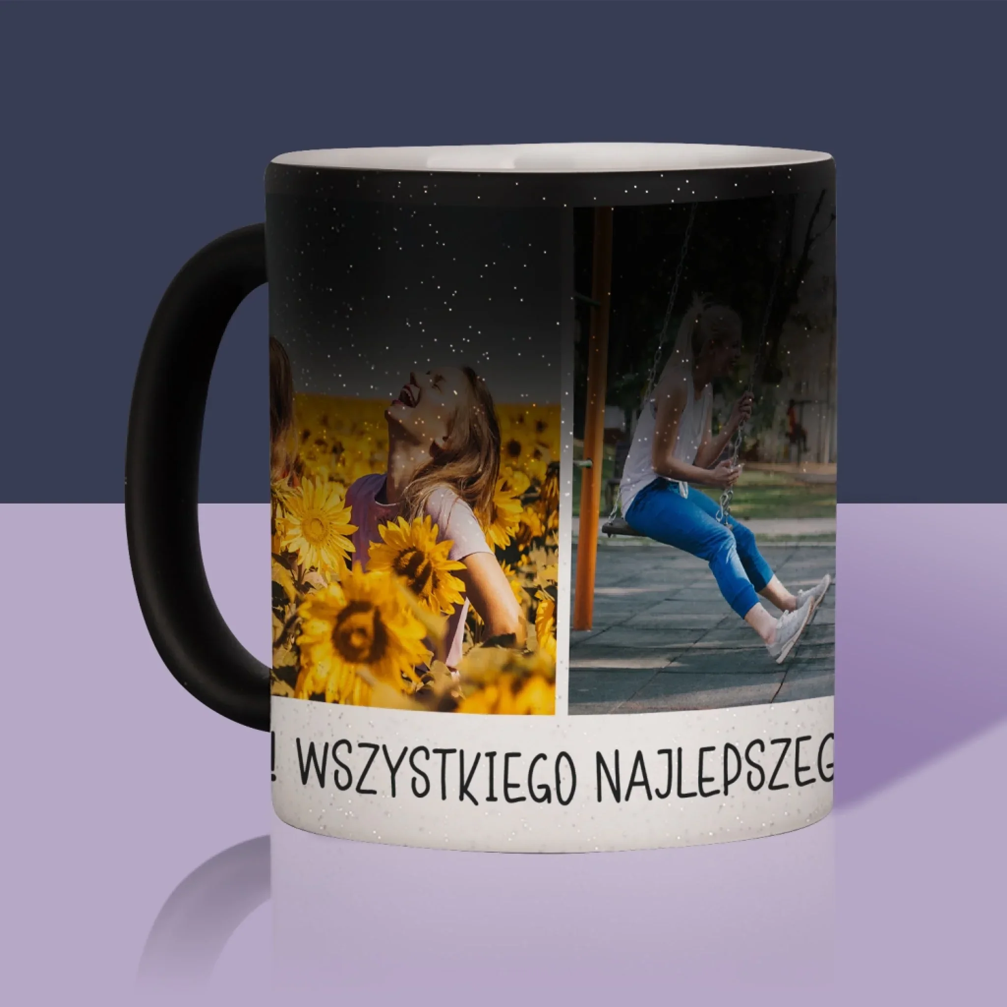 Fotokolaż: 2 Zdjęcia i Podpis - Kubek z Nadrukiem - Image 11