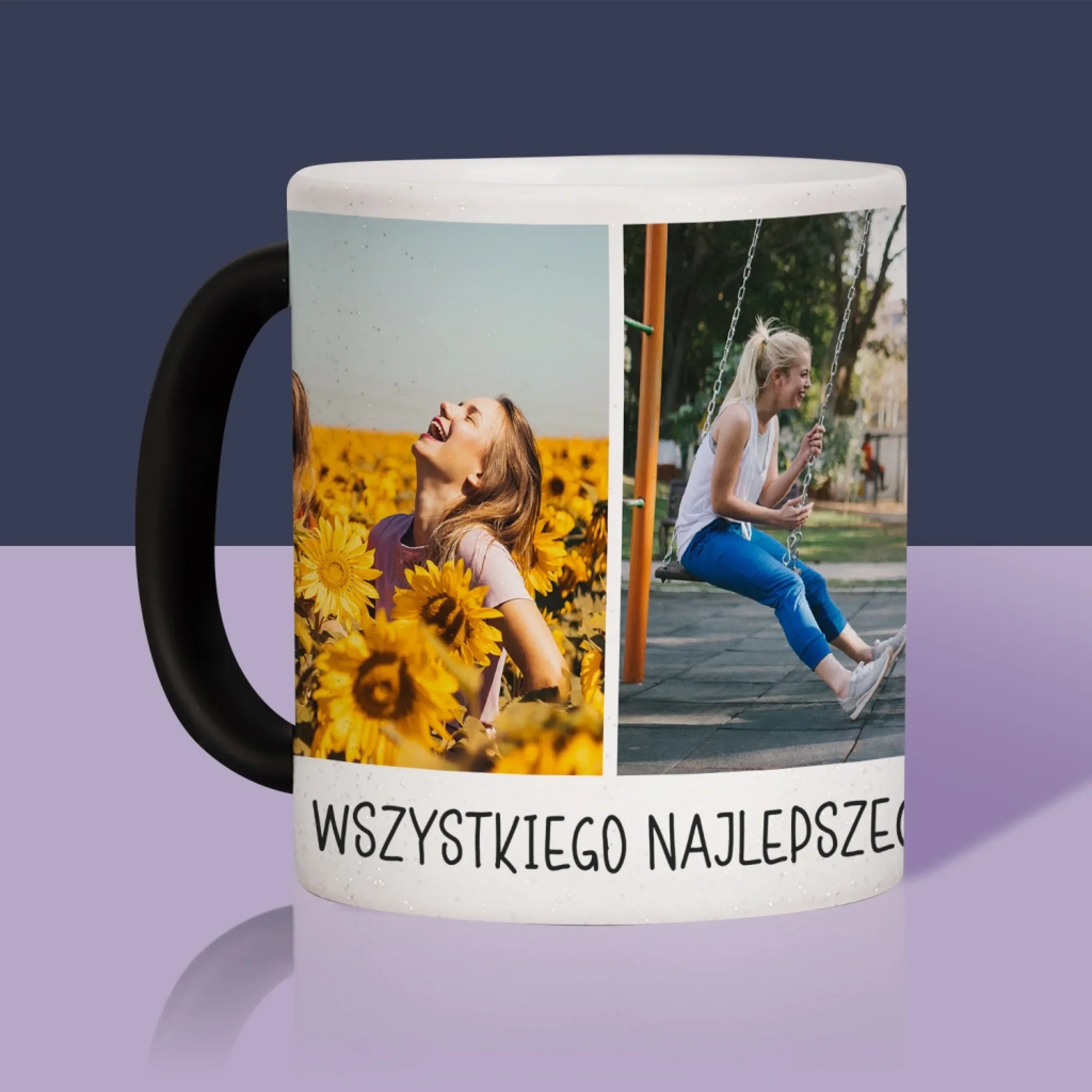 Fotokolaż: 2 Zdjęcia i Podpis - Kubek z Nadrukiem - Image 12