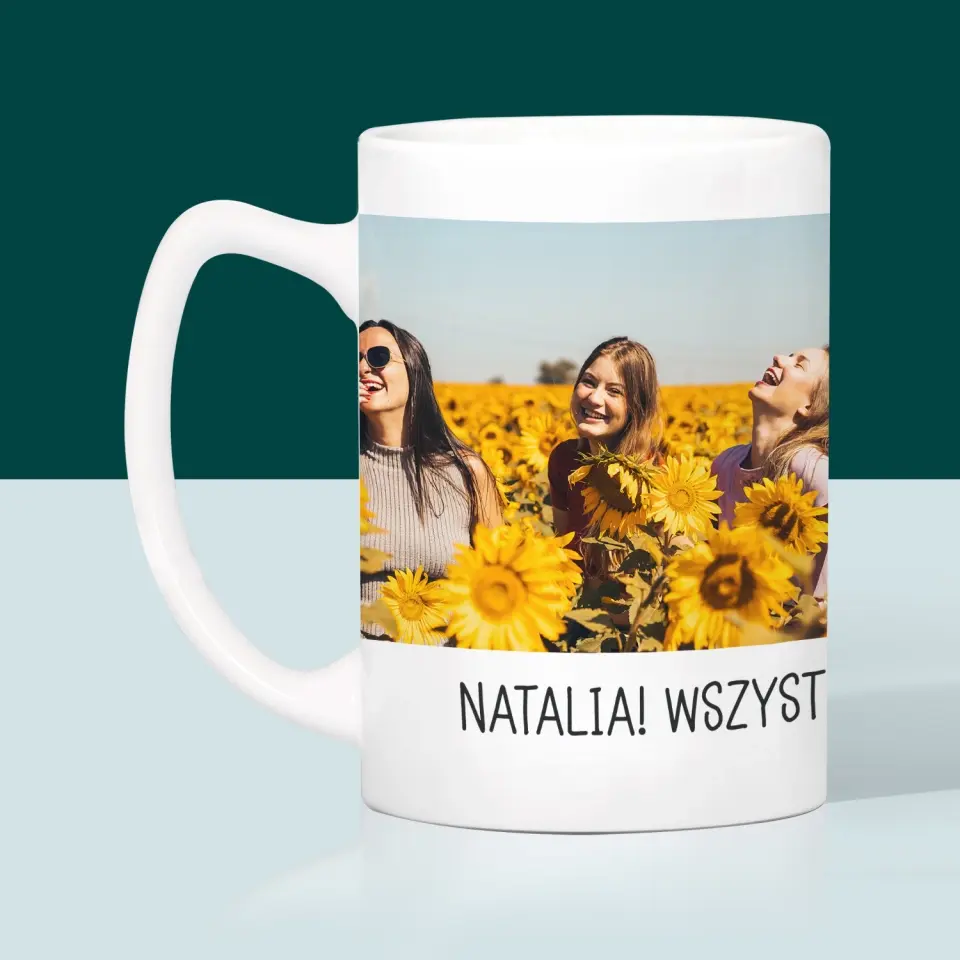 Fotokolaż: 2 Zdjęcia i Podpis - Kubek z Nadrukiem - Image 3