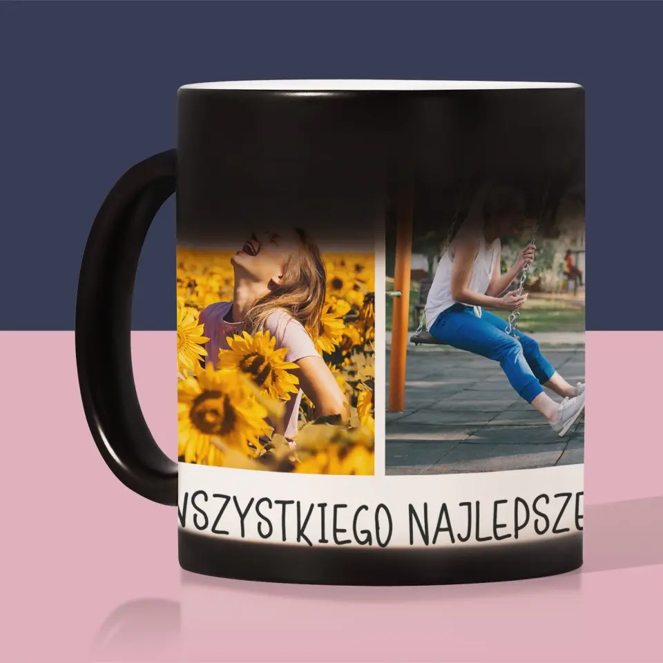 Fotokolaż: 2 Zdjęcia i Podpis - Kubek z Nadrukiem - Image 8