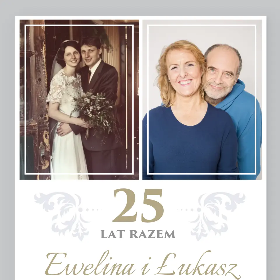 Fotokolaż: 25 Lat Razem - Wydruk Obramowany - Image 2