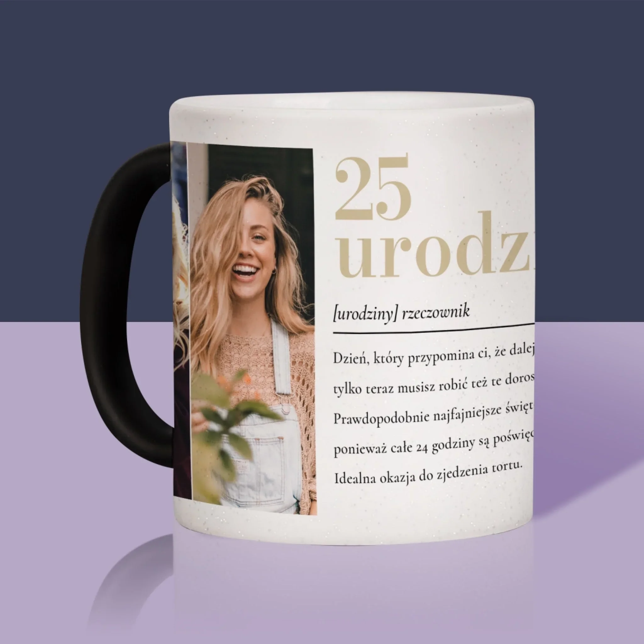 Fotokolaż: 25 Urodziny Definicja - Kubek z Nadrukiem - Image 6