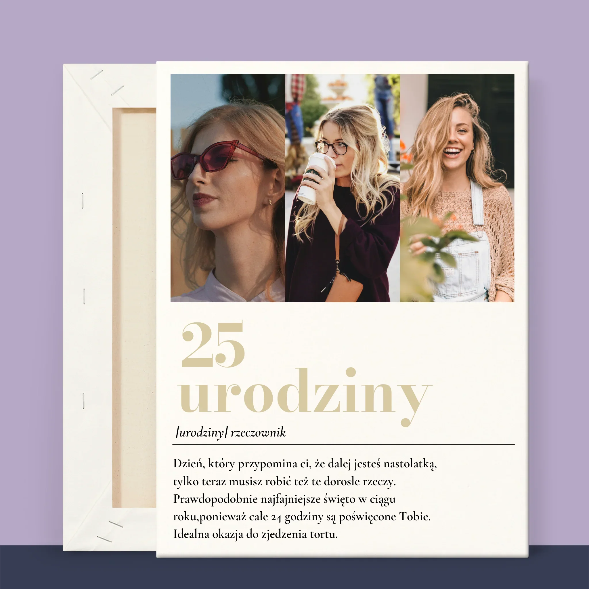 Fotokolaż: 25 Urodziny Definicja - Wydruk Obramowany - Image 9