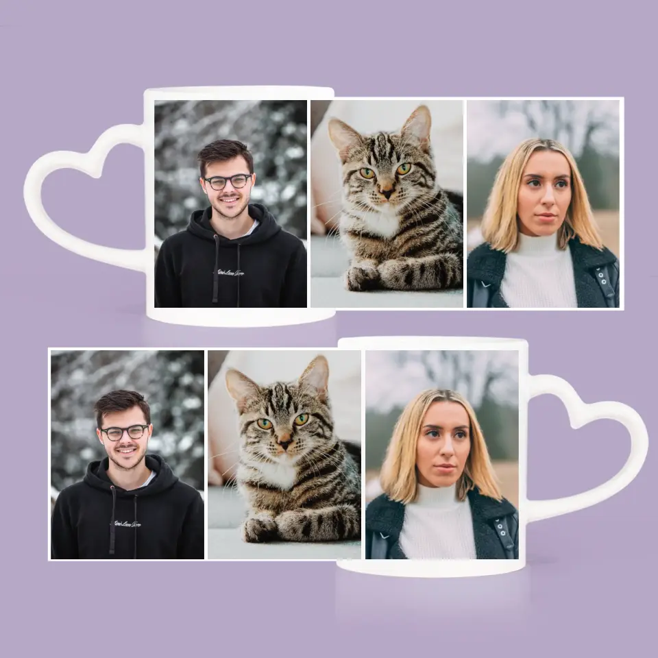 Fotokolaż: 3 Zdjęcia - Kubki Dla Par - Image 4