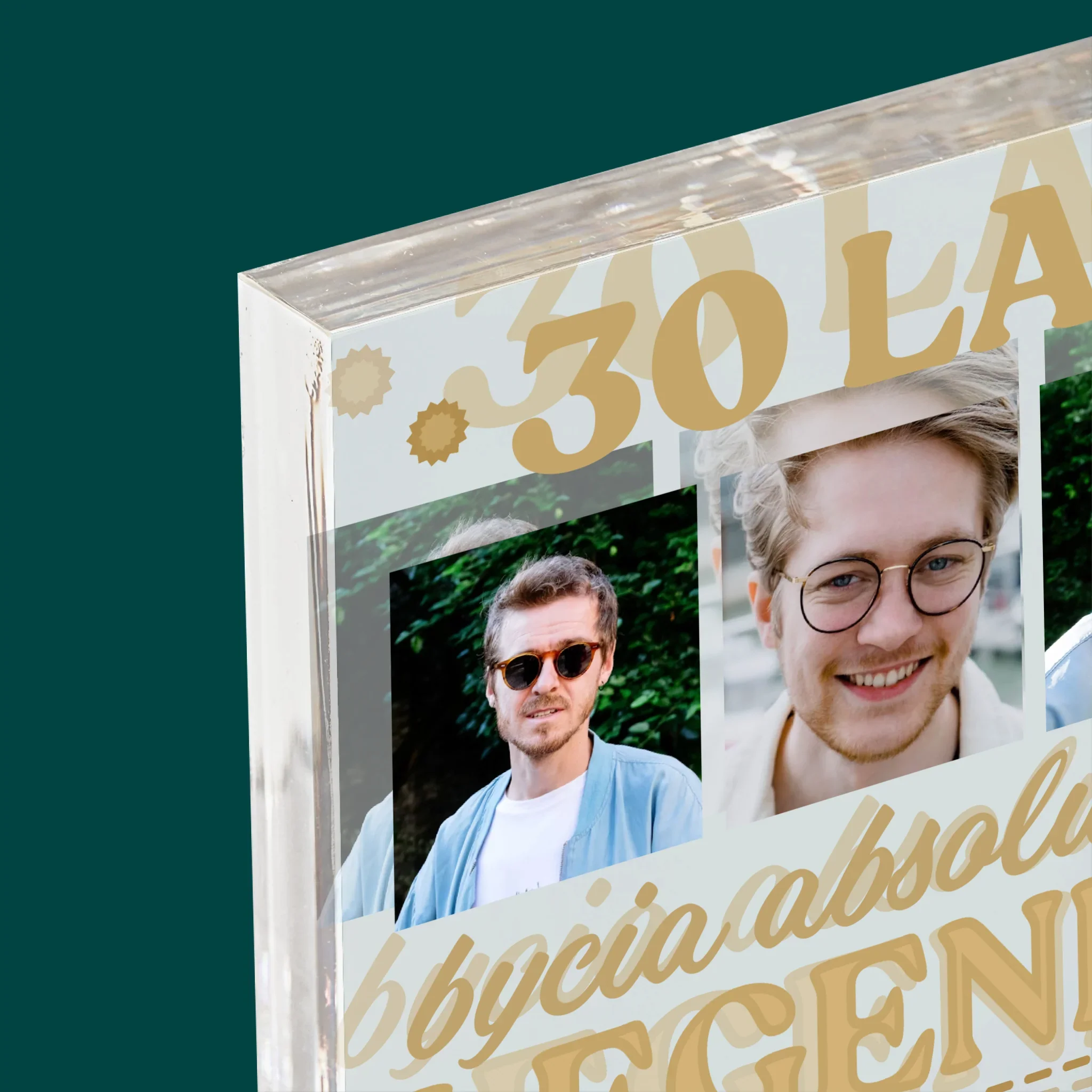 Fotokolaż: 30 Lat Bycia Legendą - Blok Akrylowy z Nadrukiem - Image 4