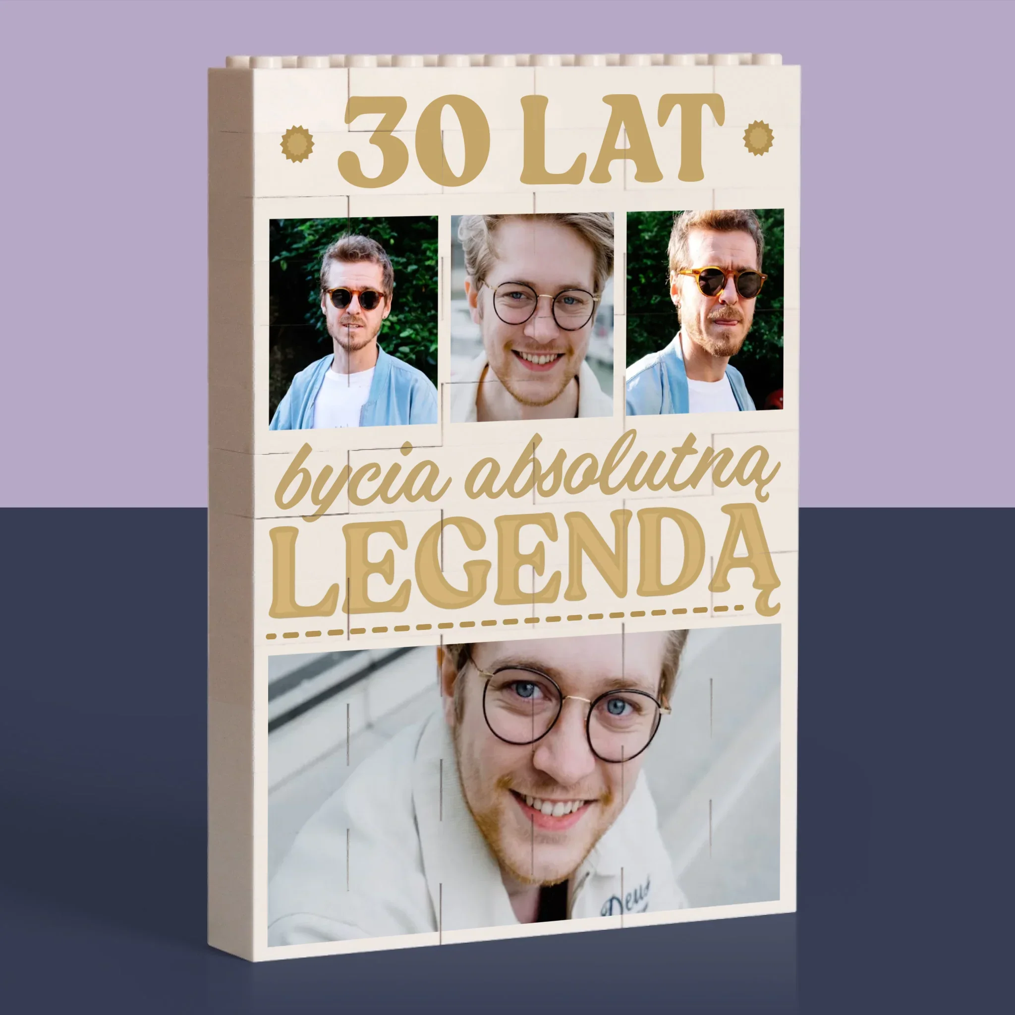 Fotokolaż: 30 Lat Bycia Legendą - Klocki LEGO z Nadrukiem