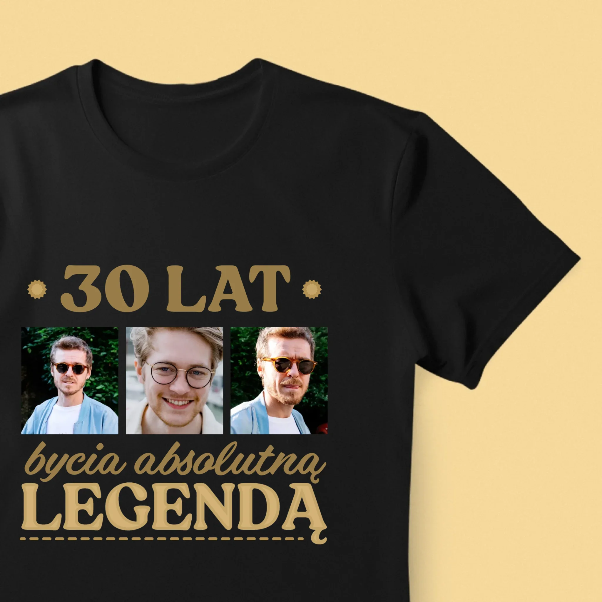 Fotokolaż: 30 Lat Bycia Legendą - Koszulka Męska - Image 8