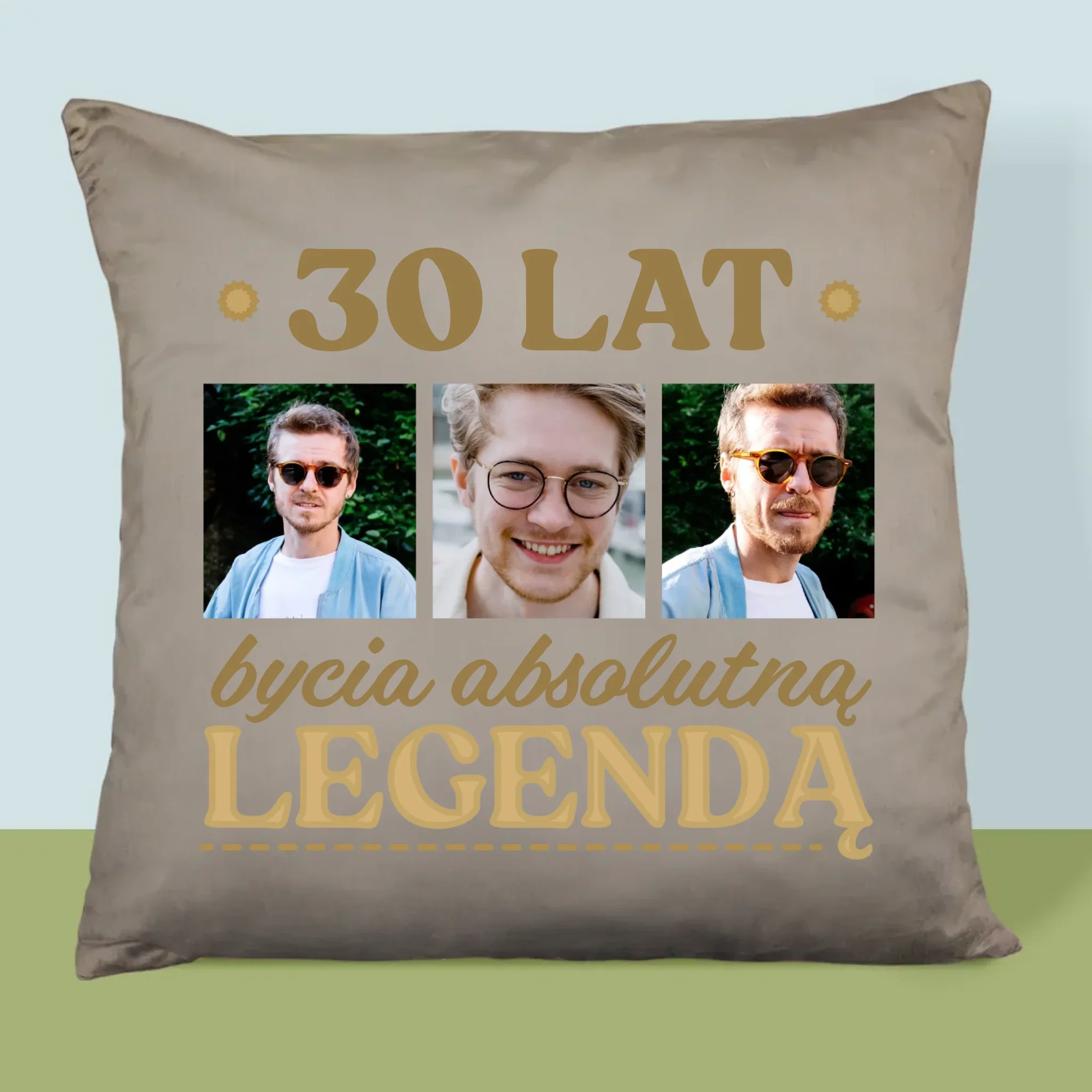 Fotokolaż: 30 Lat Bycia Legendą - Poduszka z Nadrukiem - Image 3