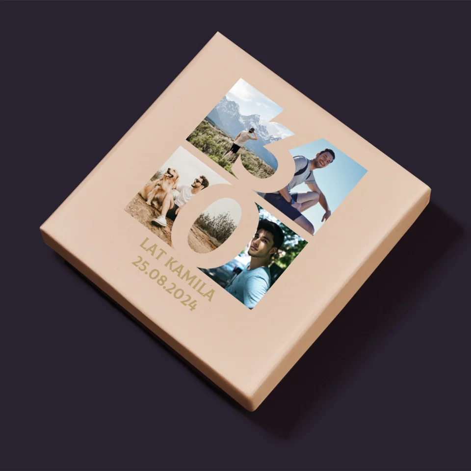 Fotokolaż: 30 Lat Cyfra Zdjęcia - Personalizowane Puzzle - Image 5
