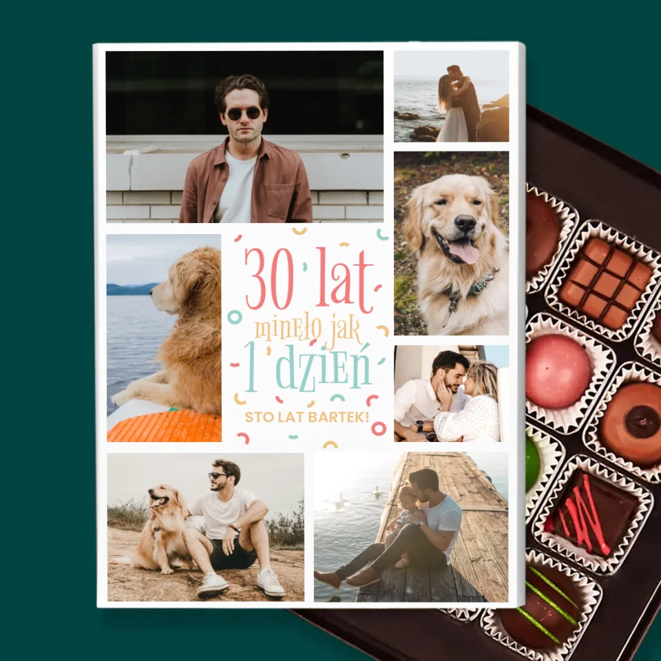 Fotokolaż: 30 Lat Minęło - Personalizowane Praliny - Image 2