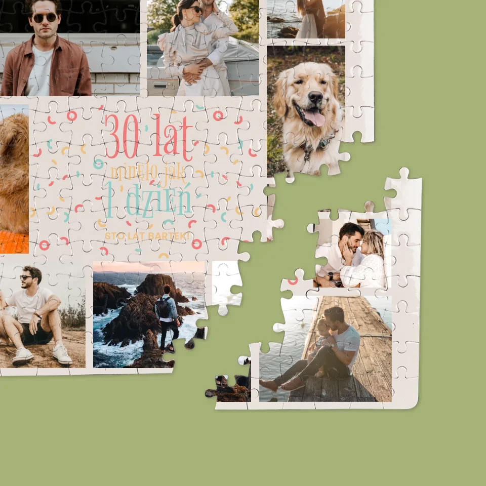 Fotokolaż: 30 Lat Minęło - Personalizowane Puzzle - Image 2