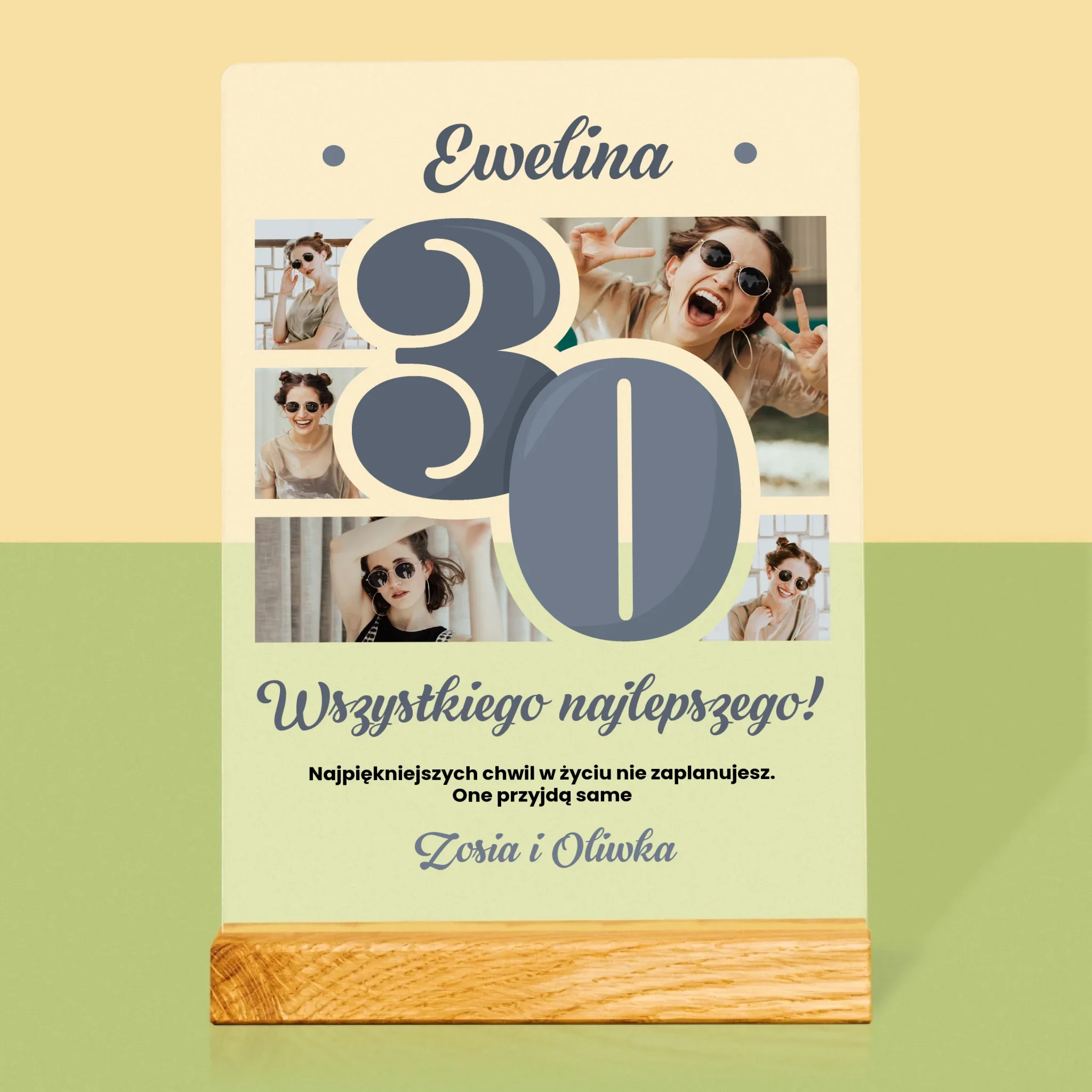 Fotokolaż: 30 Najpiękniejsze Chwile - Wydruk Na Szkle Akrylowym - Image 3