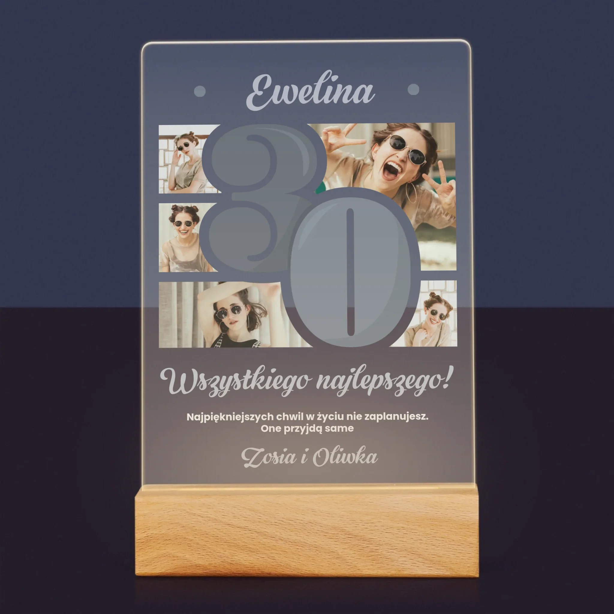 Fotokolaż: 30 Najpiękniejsze Chwile - Wydruk Na Szkle Akrylowym - Image 7