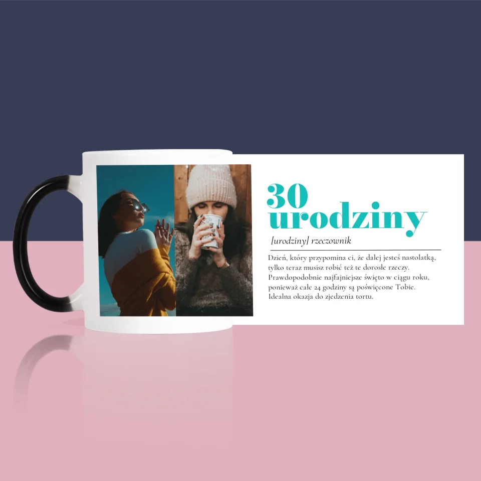 Fotokolaż: 30 Urodziny Definicja - Kubek z Nadrukiem - Image 8
