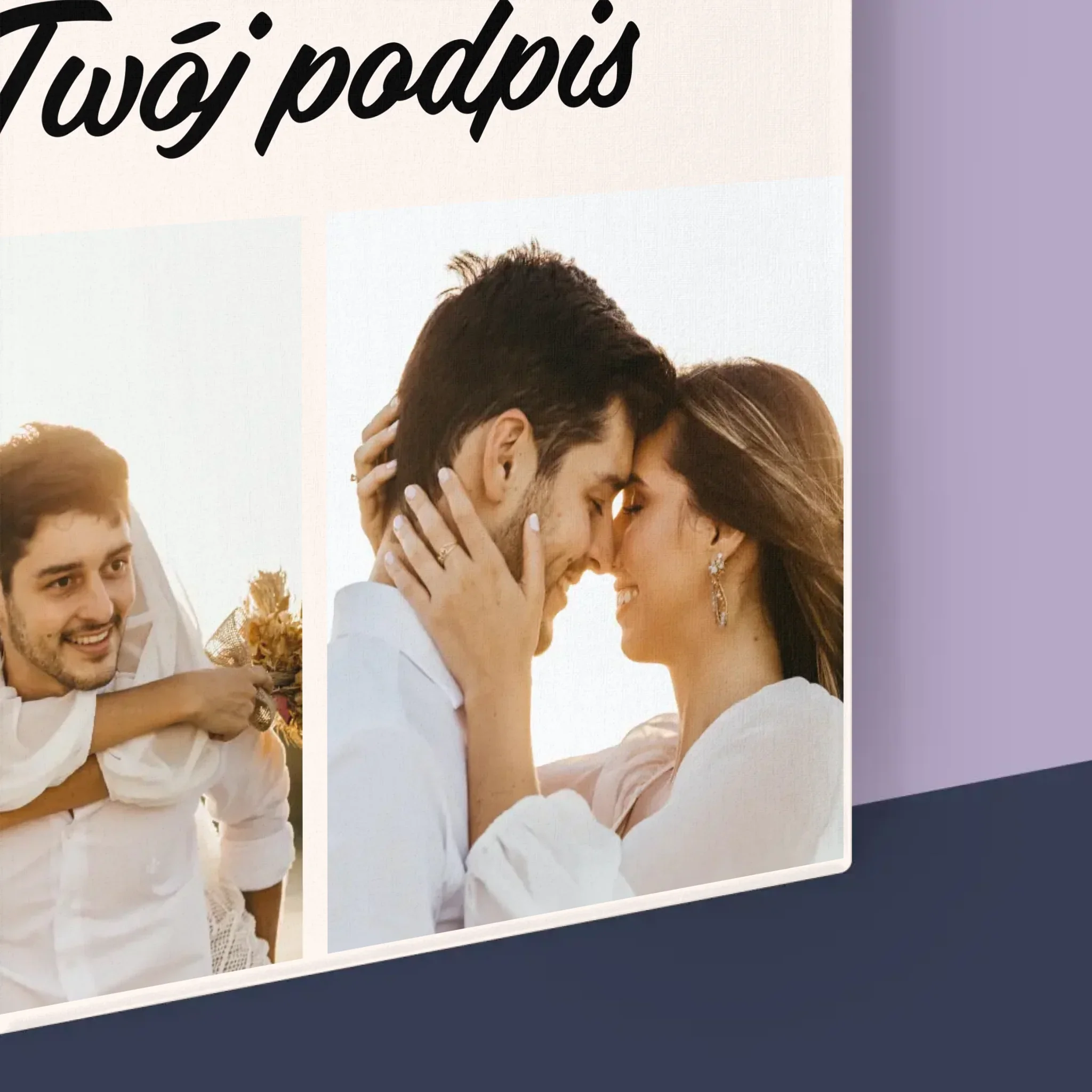 Fotokolaż: 4 Zdjęcia i Podpis - Wydruk Obramowany - Image 16